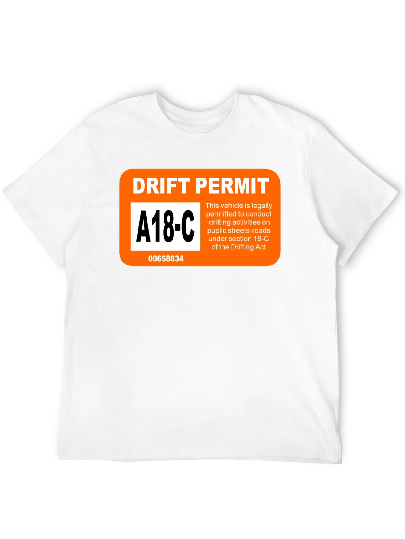 Black Drift Permit T-Shirt - Funny Car Enthusiast Tee view 12