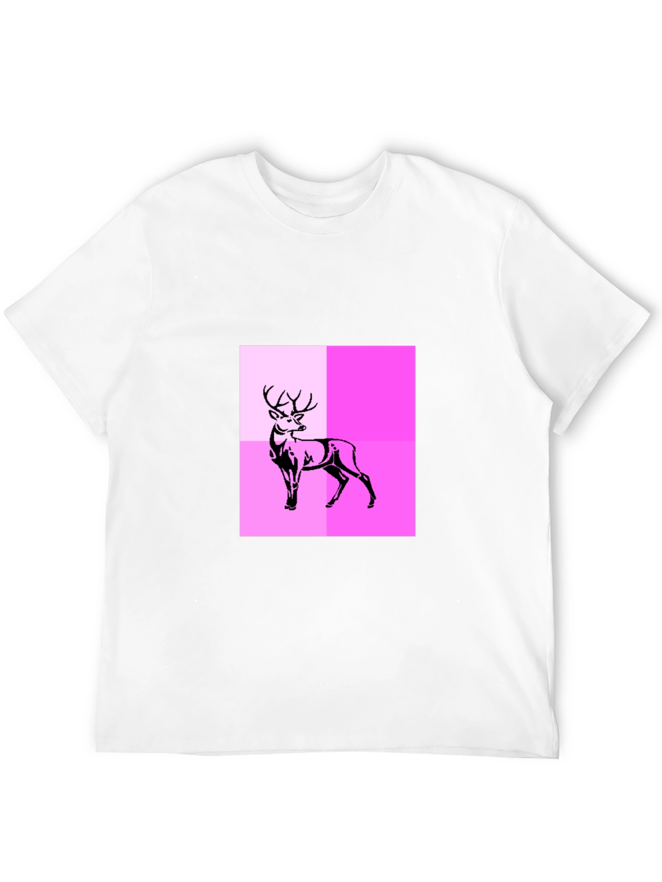 Black Deer Graphic Tee - Modern Abstract Design view 12
