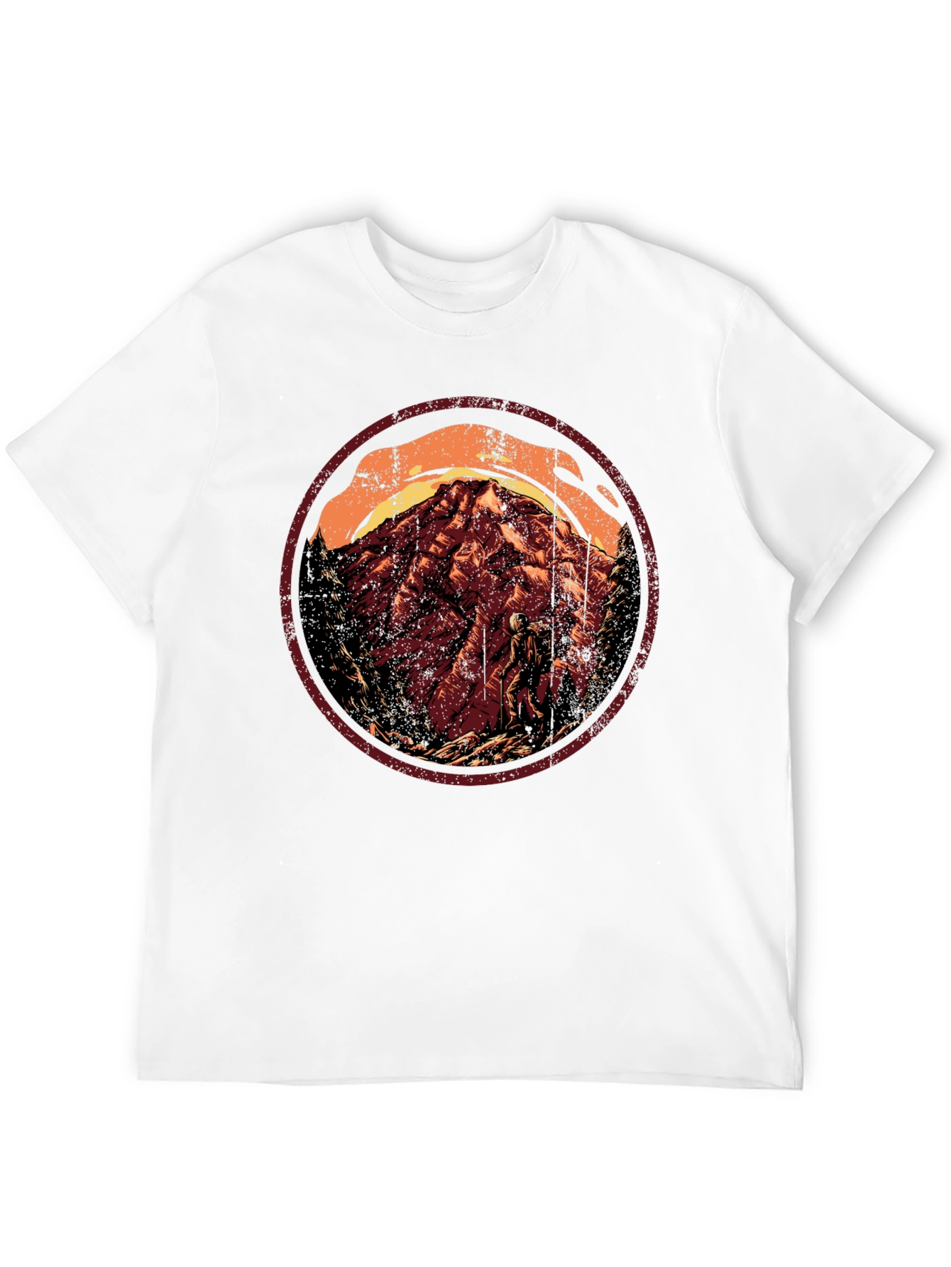 Black Mountain Explorer Graphic Tee - Black Cotton Blend view 12