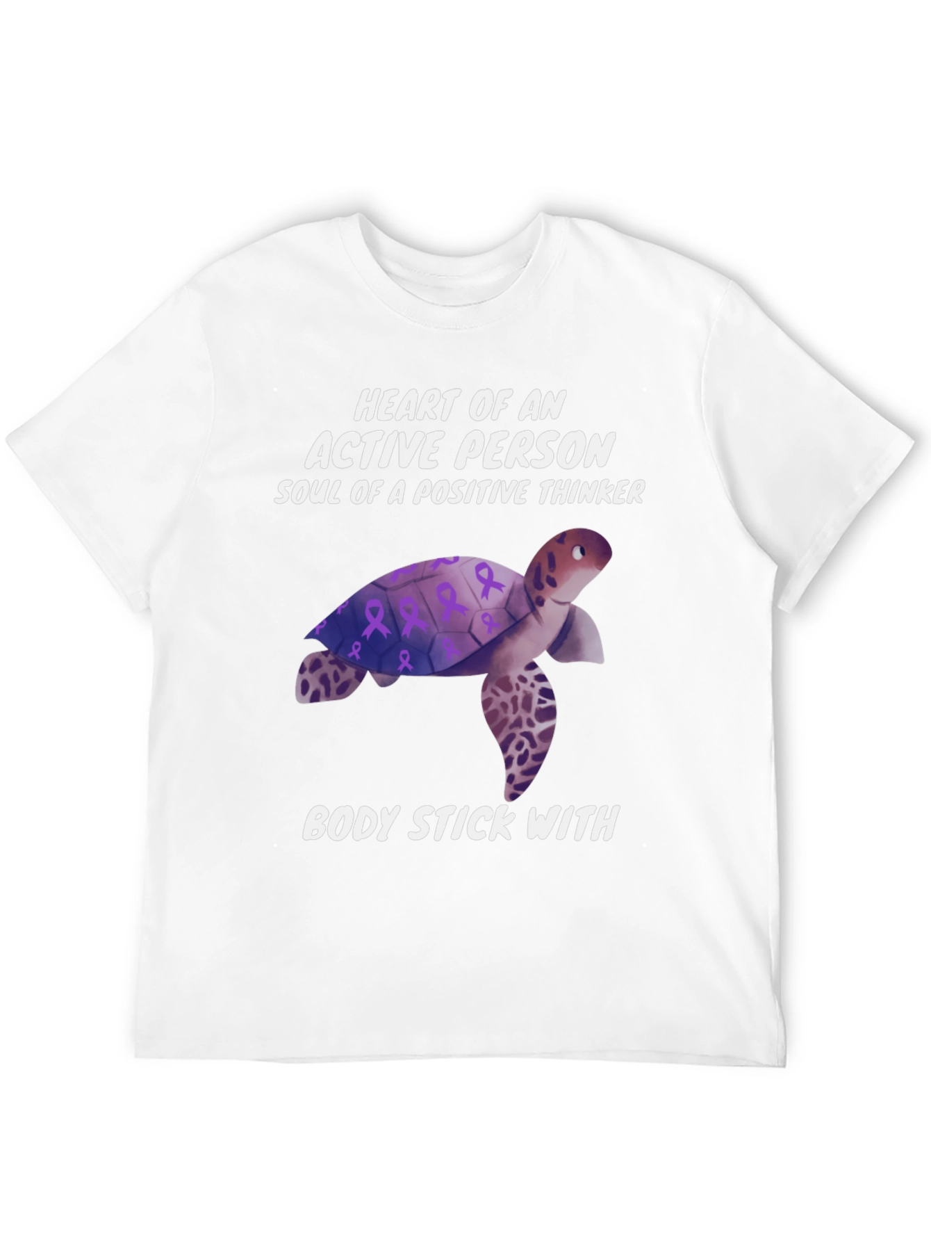 Black Turtle Positive Thinker T-Shirt view 12