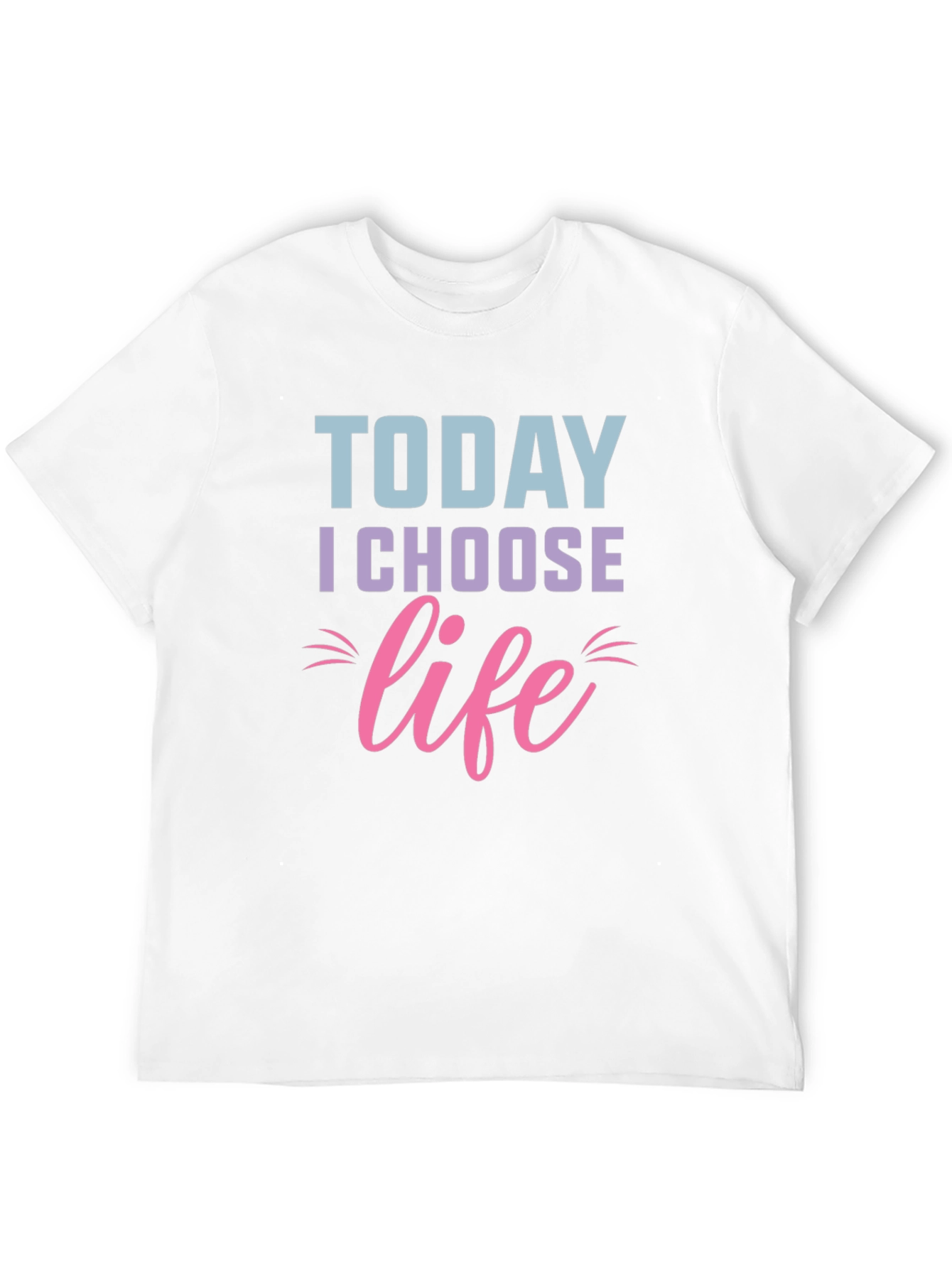 Black Today I Choose Life T-Shirt - Motivational Graphic Tee view 12