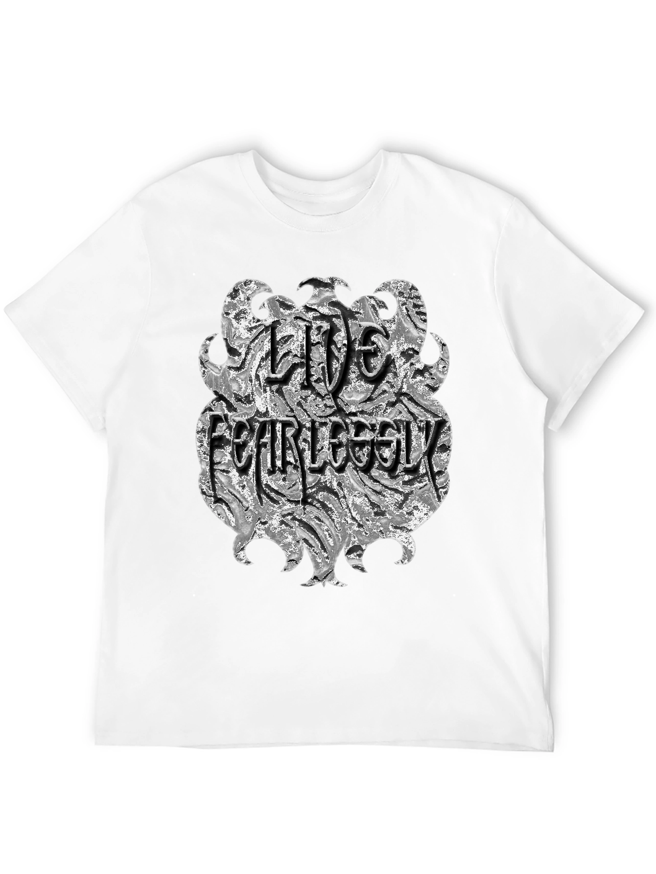 Black Live Fearlessly Graphic T-Shirt view 12