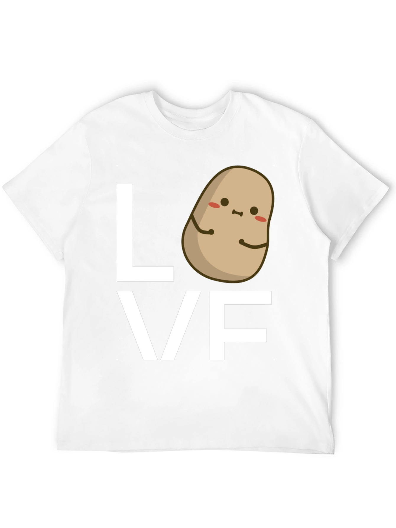 Black Potato Love Graphic Tee - Black Cotton T-Shirt view 12
