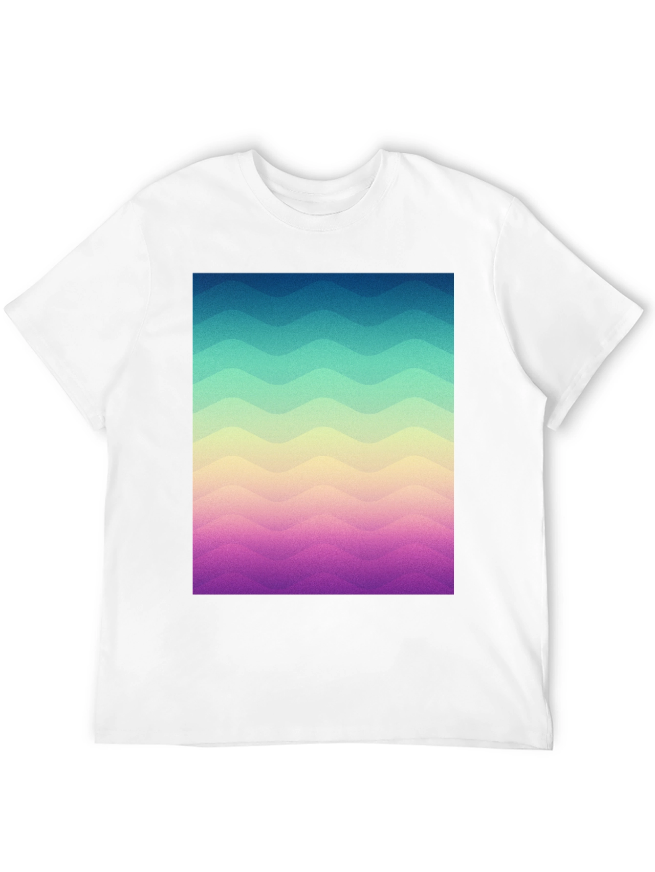 Black Wavy Gradient T-Shirt - Casual Comfort view 12