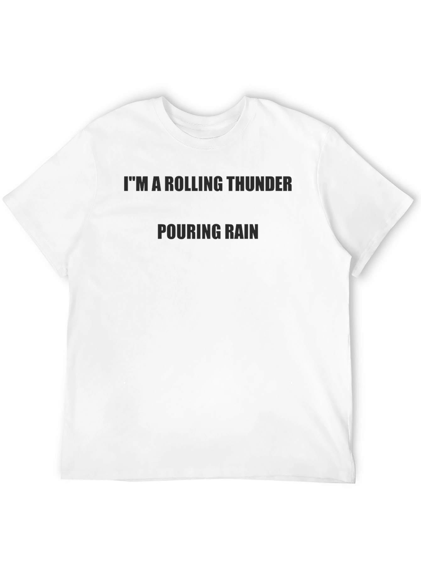Black Rolling Thunder Tee - Dark Humor Graphic T-Shirt view 12
