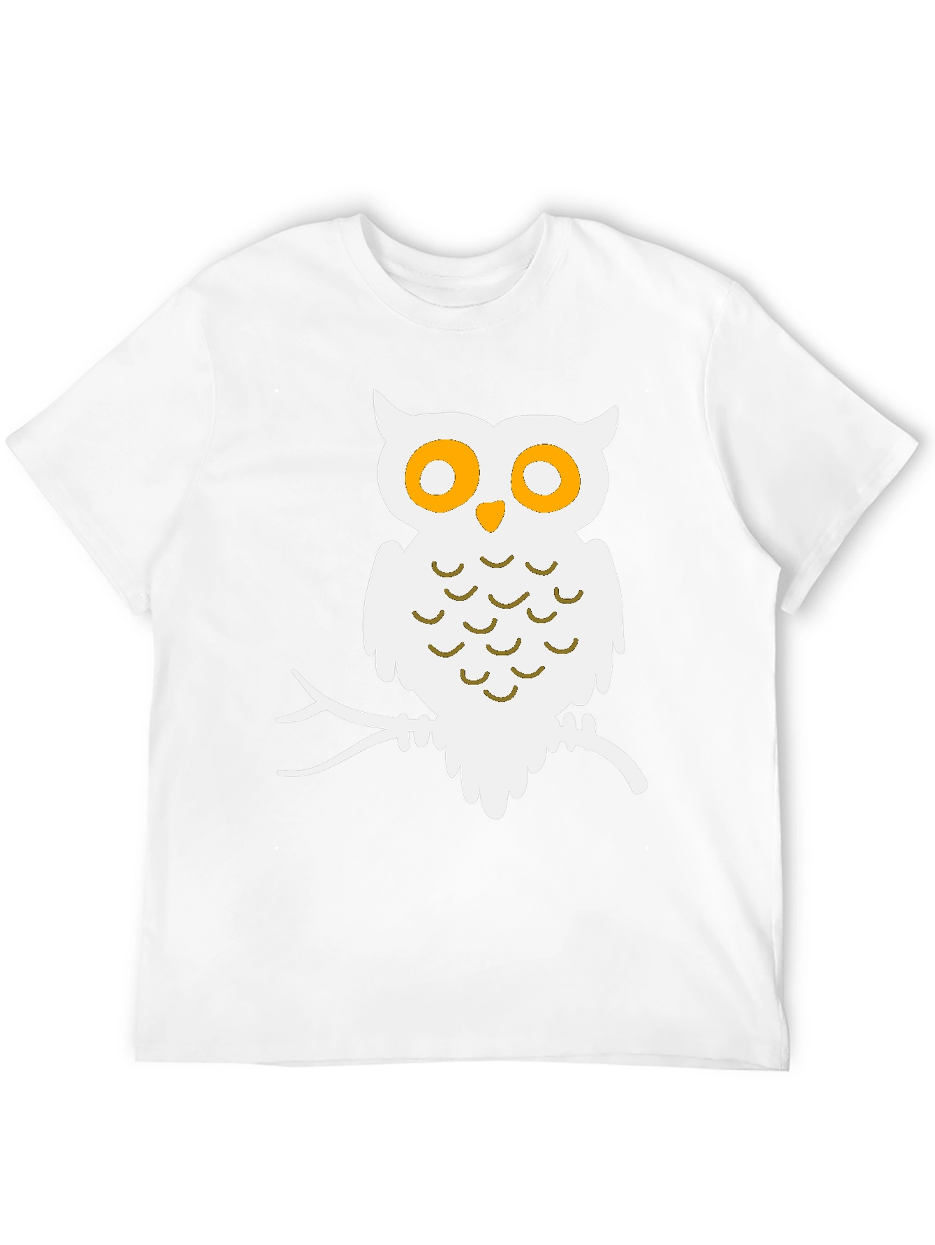 Black Owl Graphic Print Black T-Shirt view 12