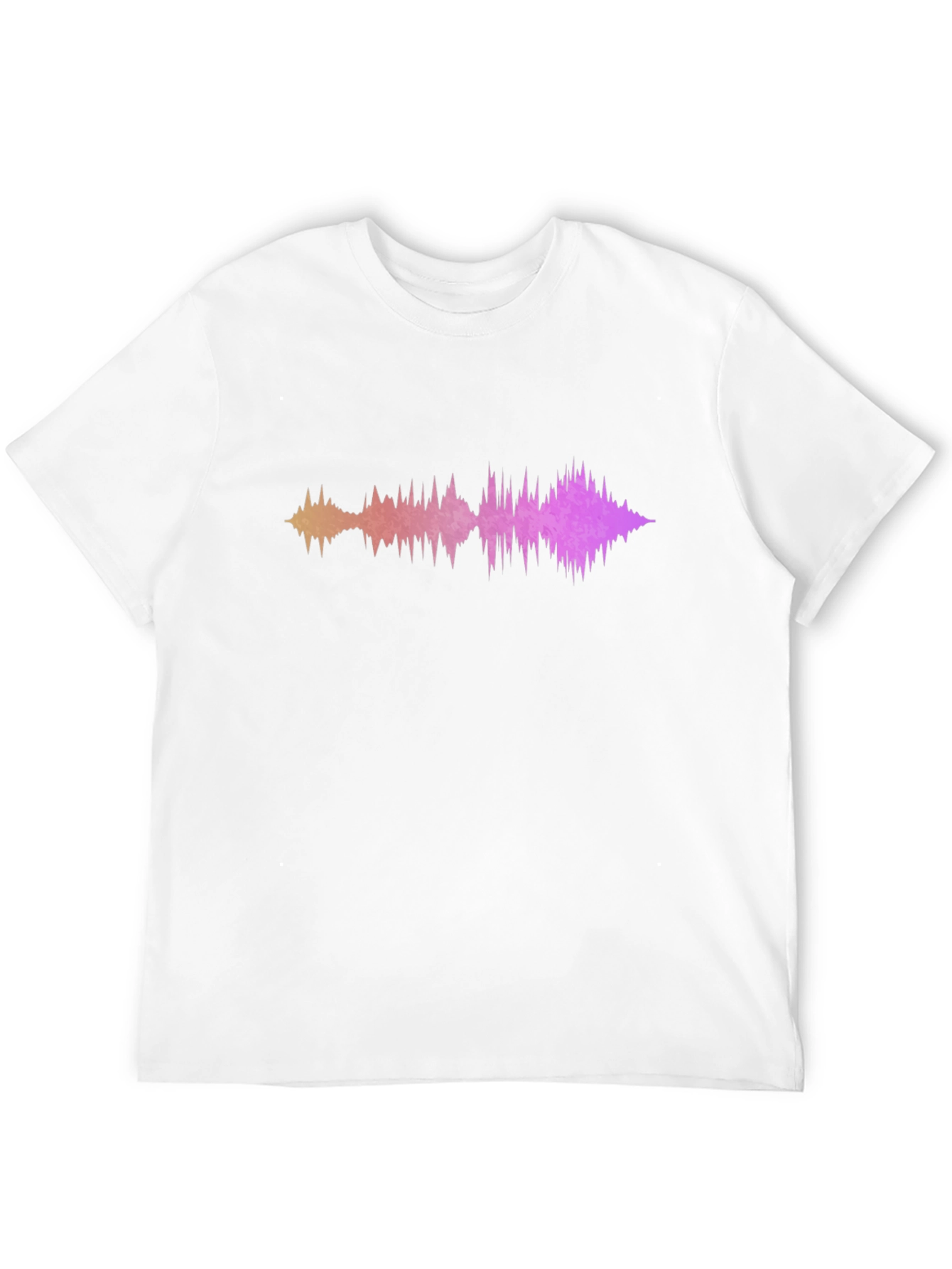 Black Sound Wave Graphic Tee - Modern Black T-Shirt view 12