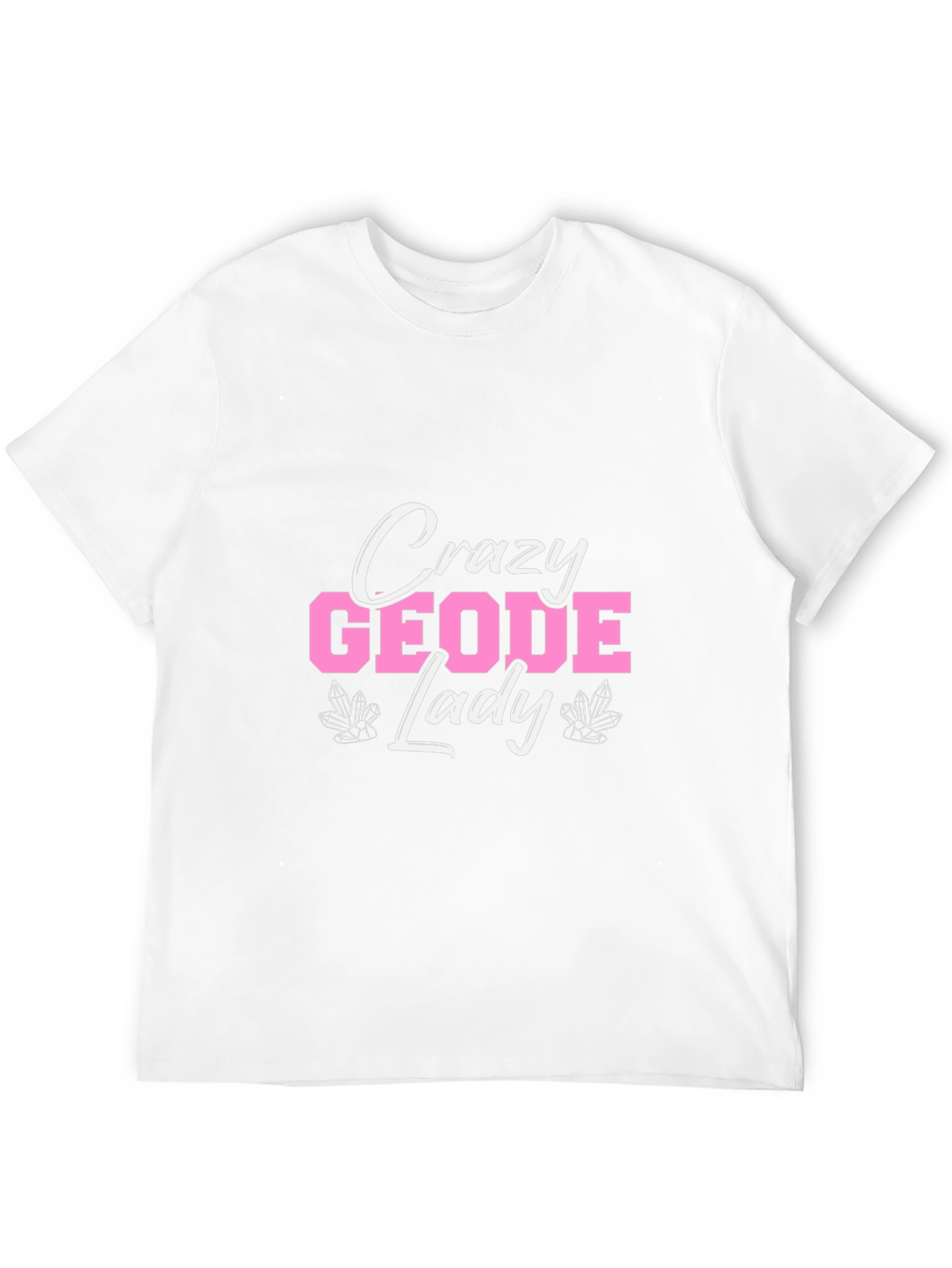 Black Crazy Geode Lady Graphic T-Shirt - Black view 12