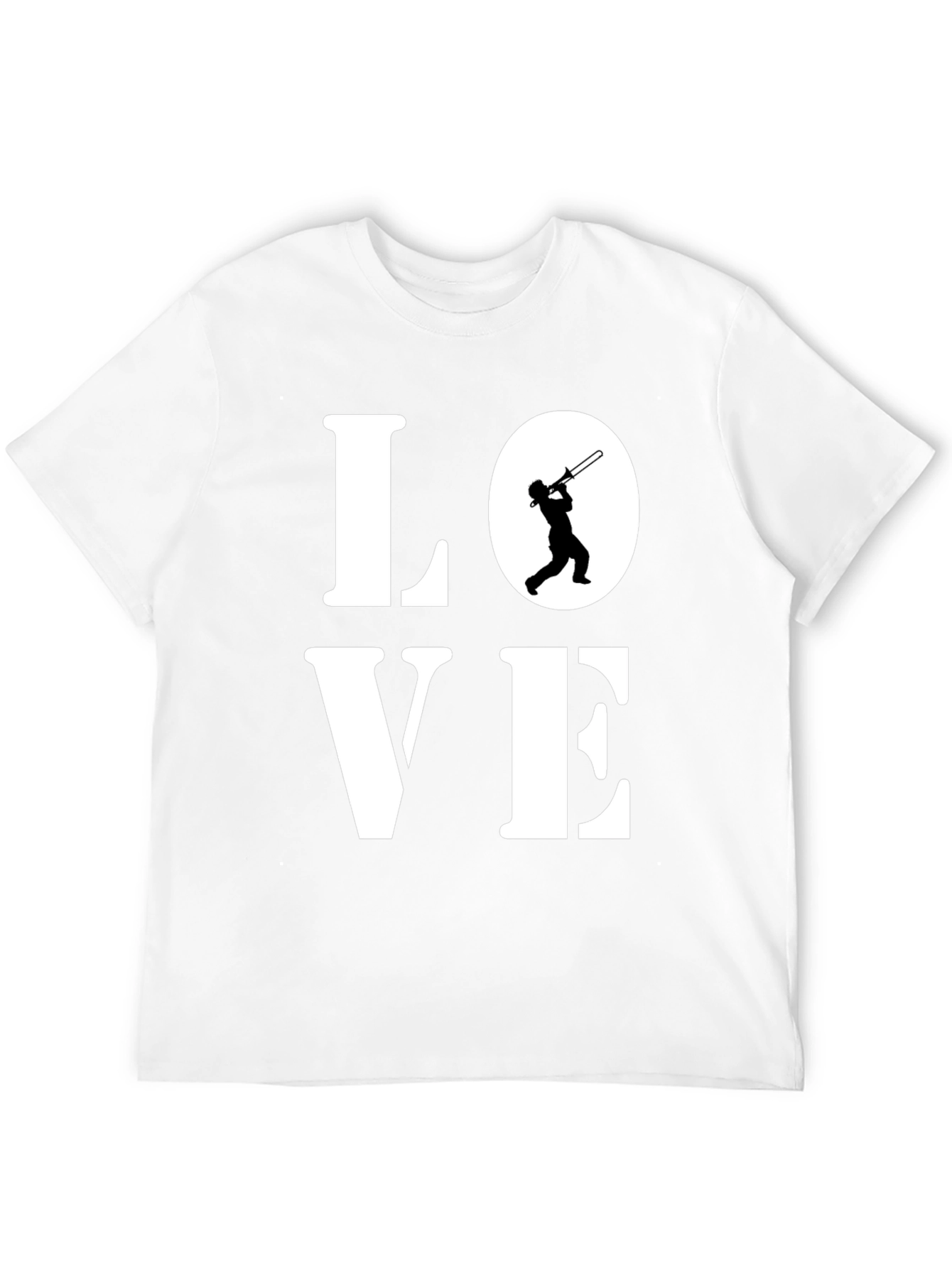 Black Love Trombone T-Shirt - Music Lover Tee view 12