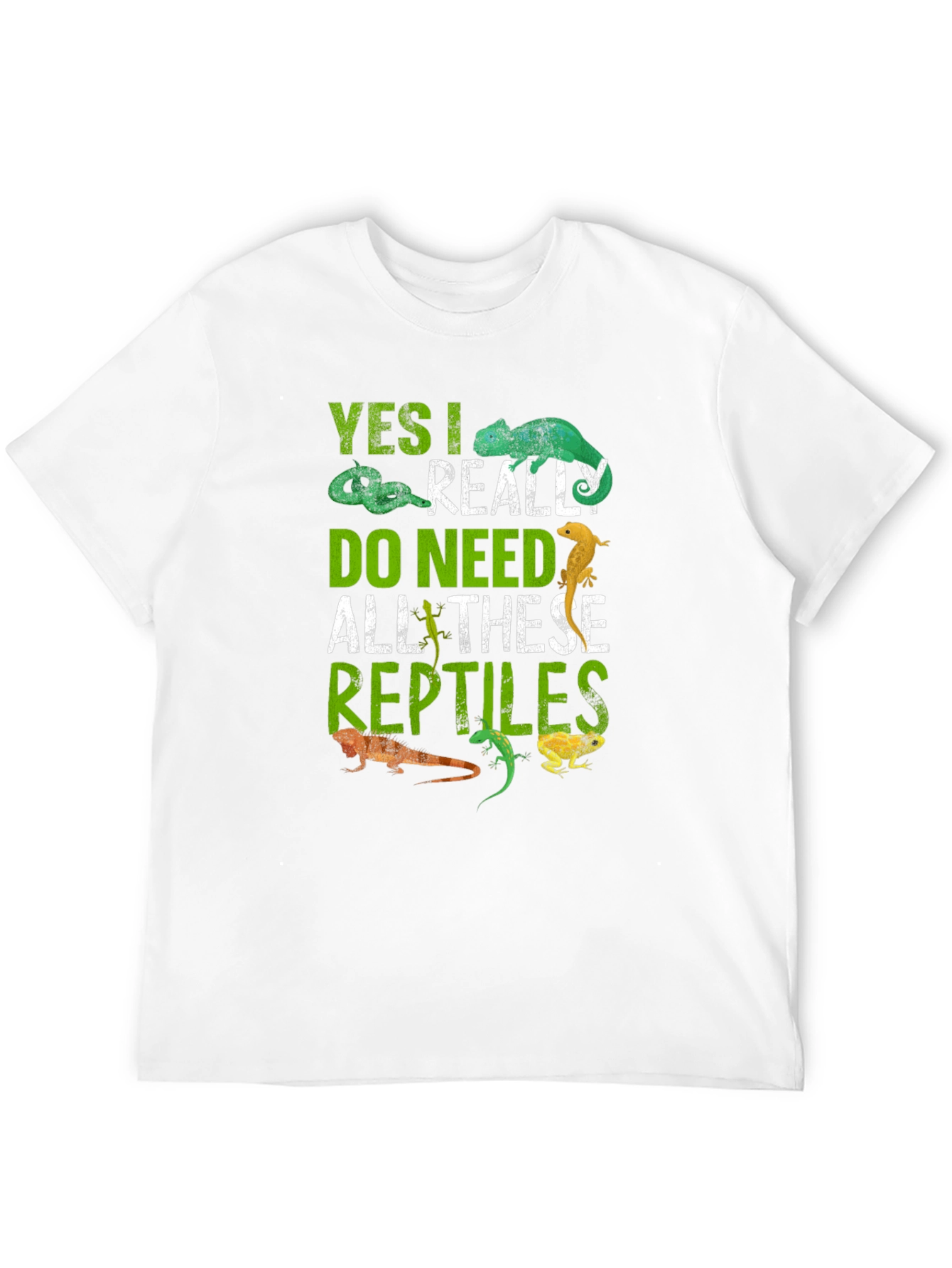 Black Reptile Lover T-Shirt - Yes I Really Do Need All These Reptiles view 12