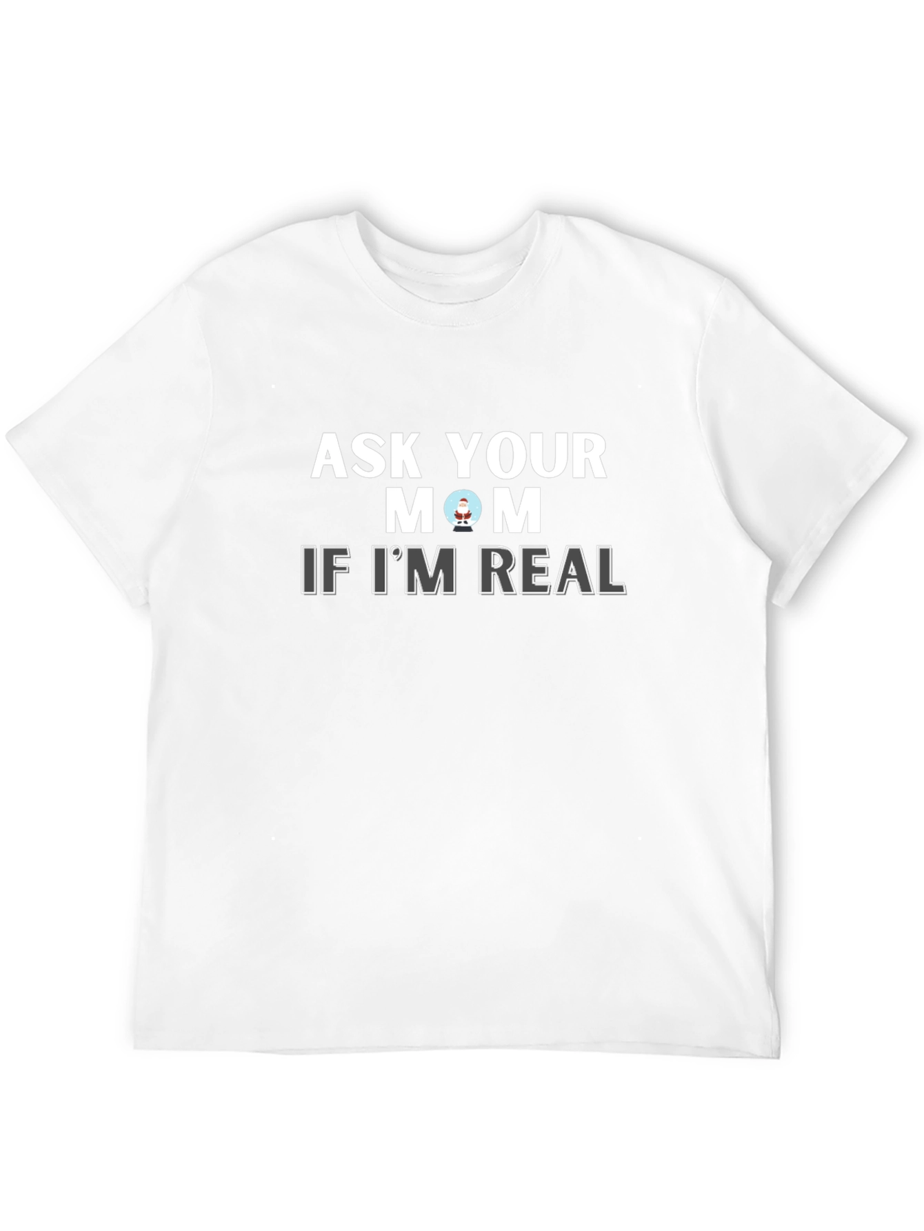 Black Ask Your Mom If I'm Real Graphic Tee - Black view 12