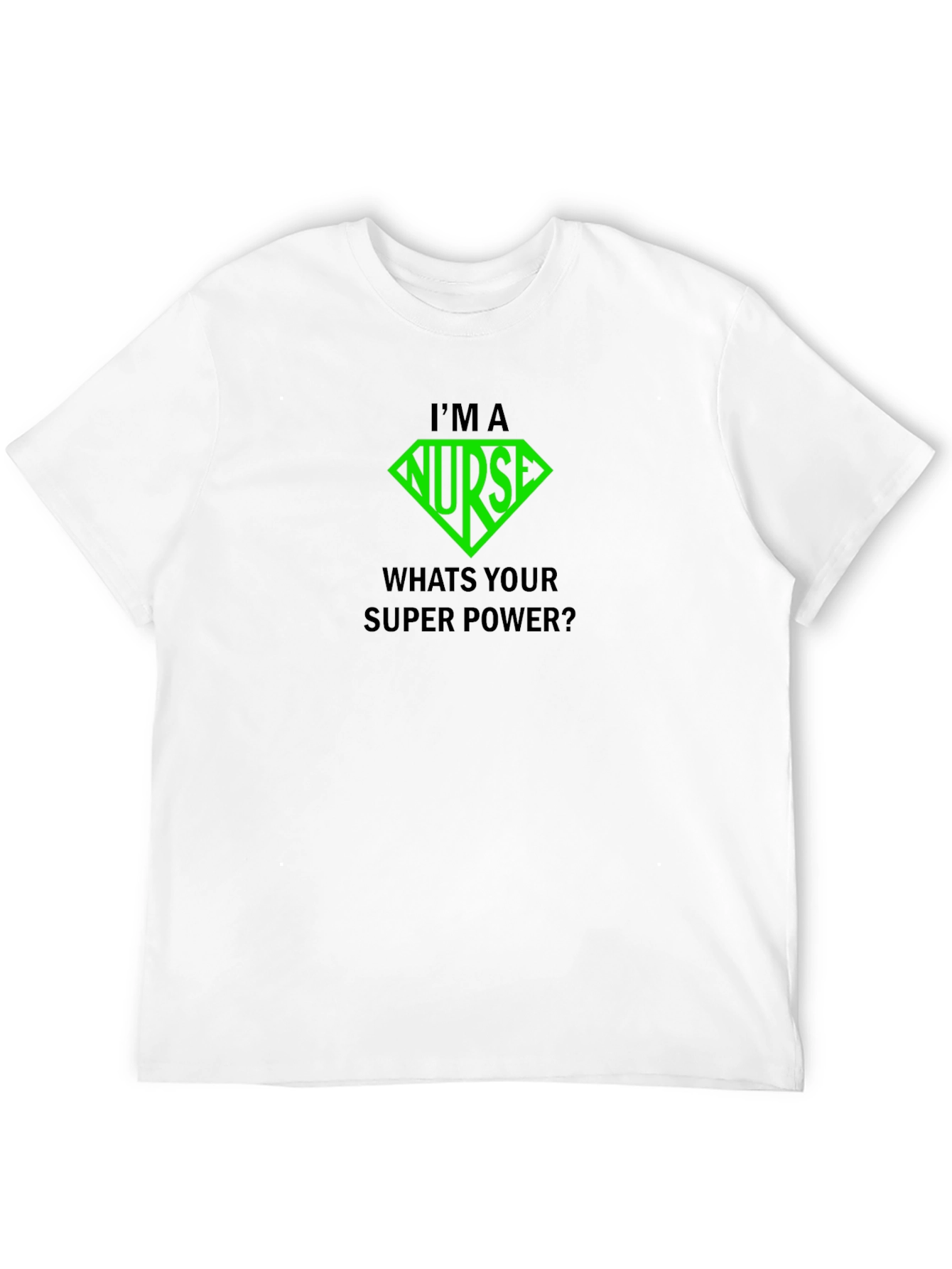 Black Nurse Super Power T-Shirt - Black view 12