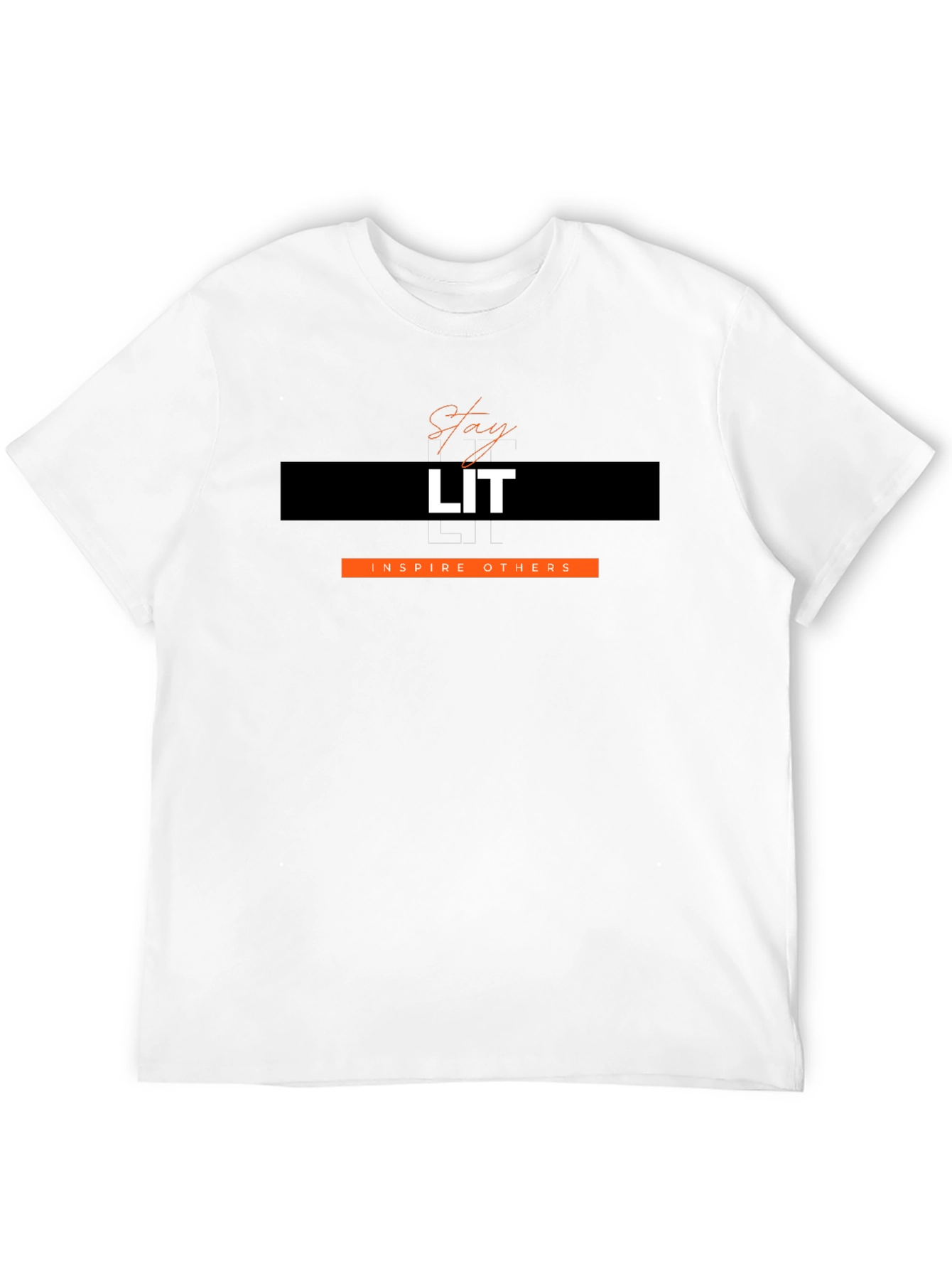 Black Stay Lit Graphic T-Shirt - Inspire Others - Stylish Black Tee view 12