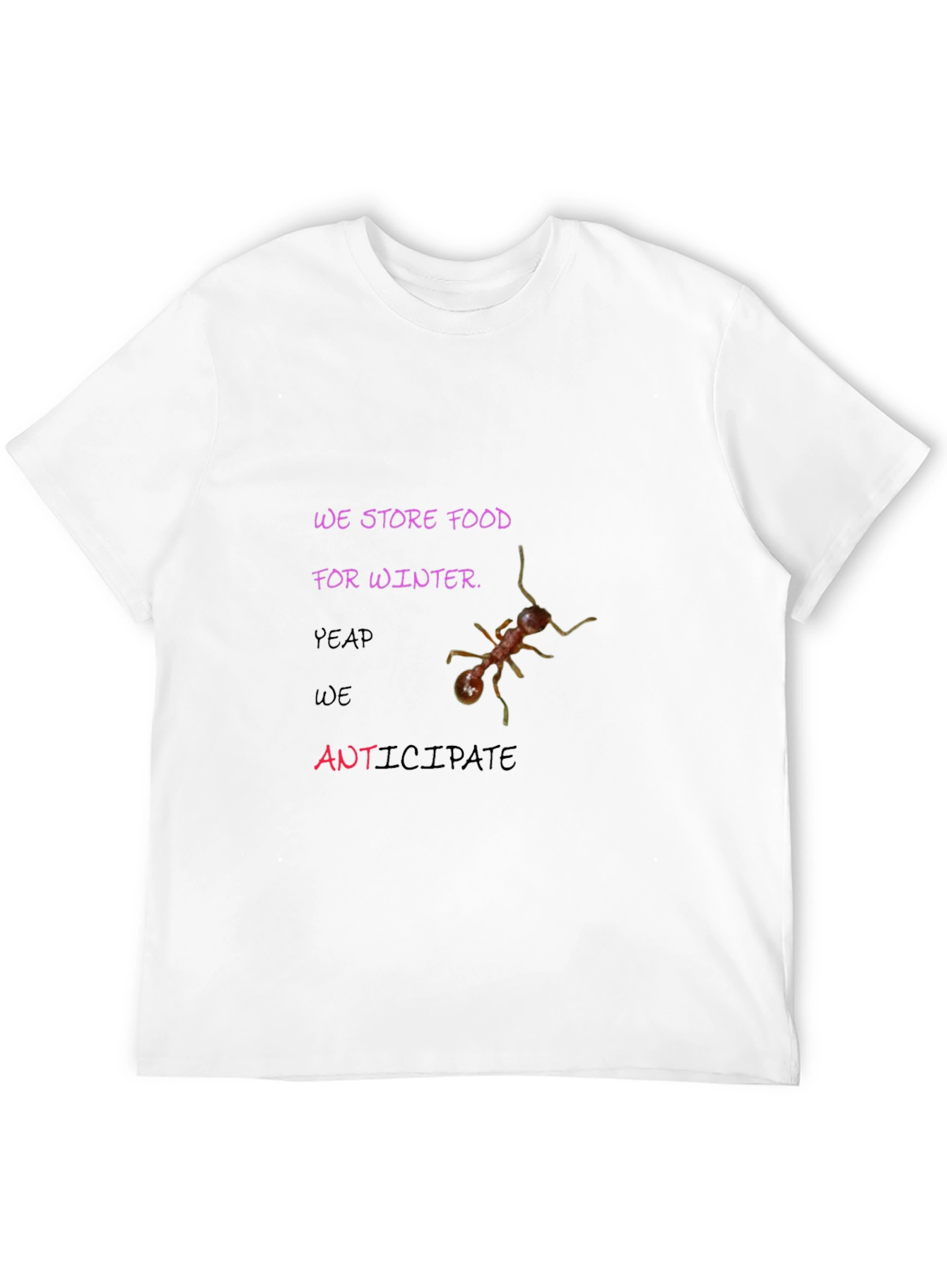 Black We Store Food for Winter Graphic Tee view 12