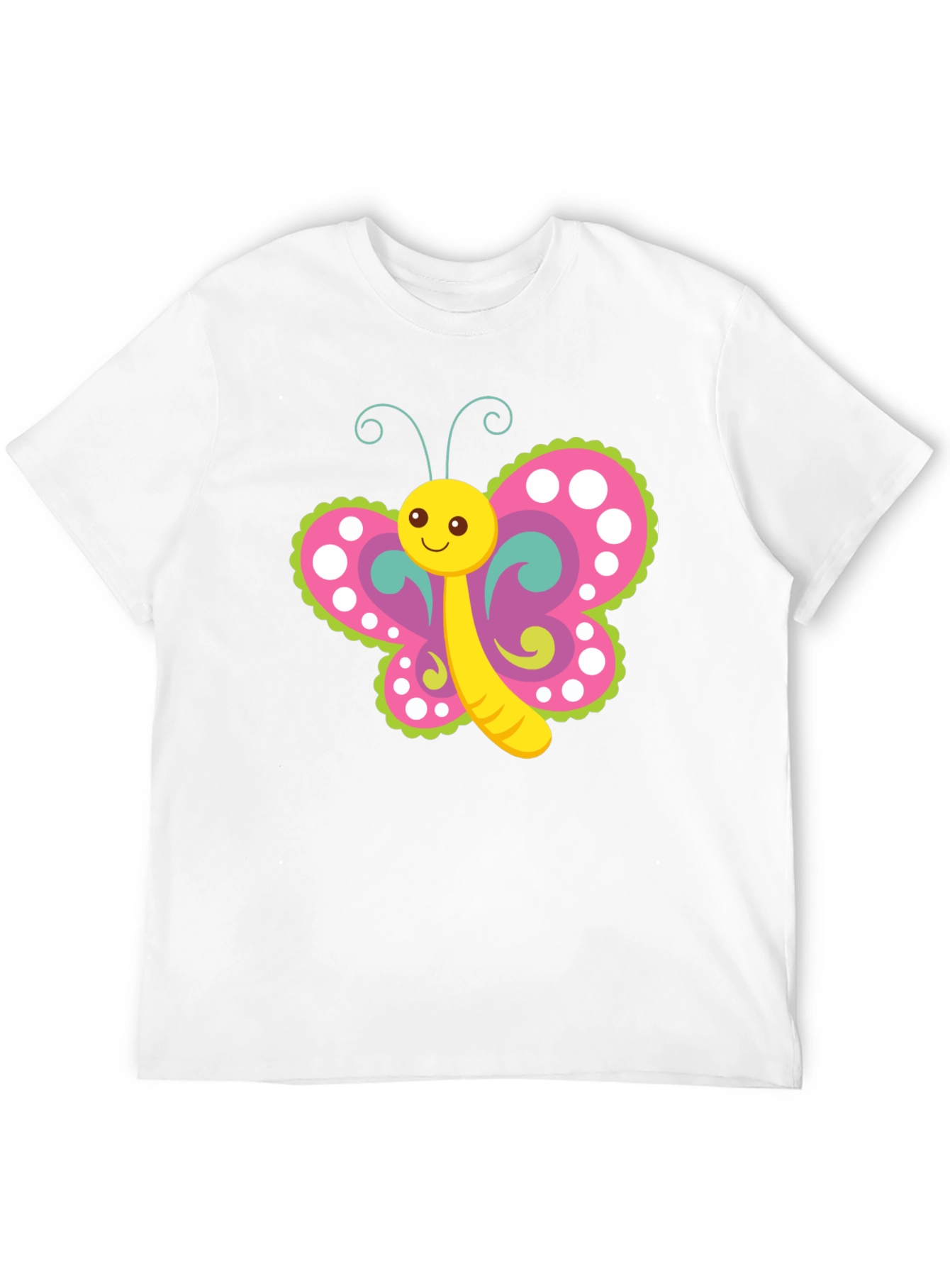 Black Cute Butterfly Graphic T-Shirt - Black view 12