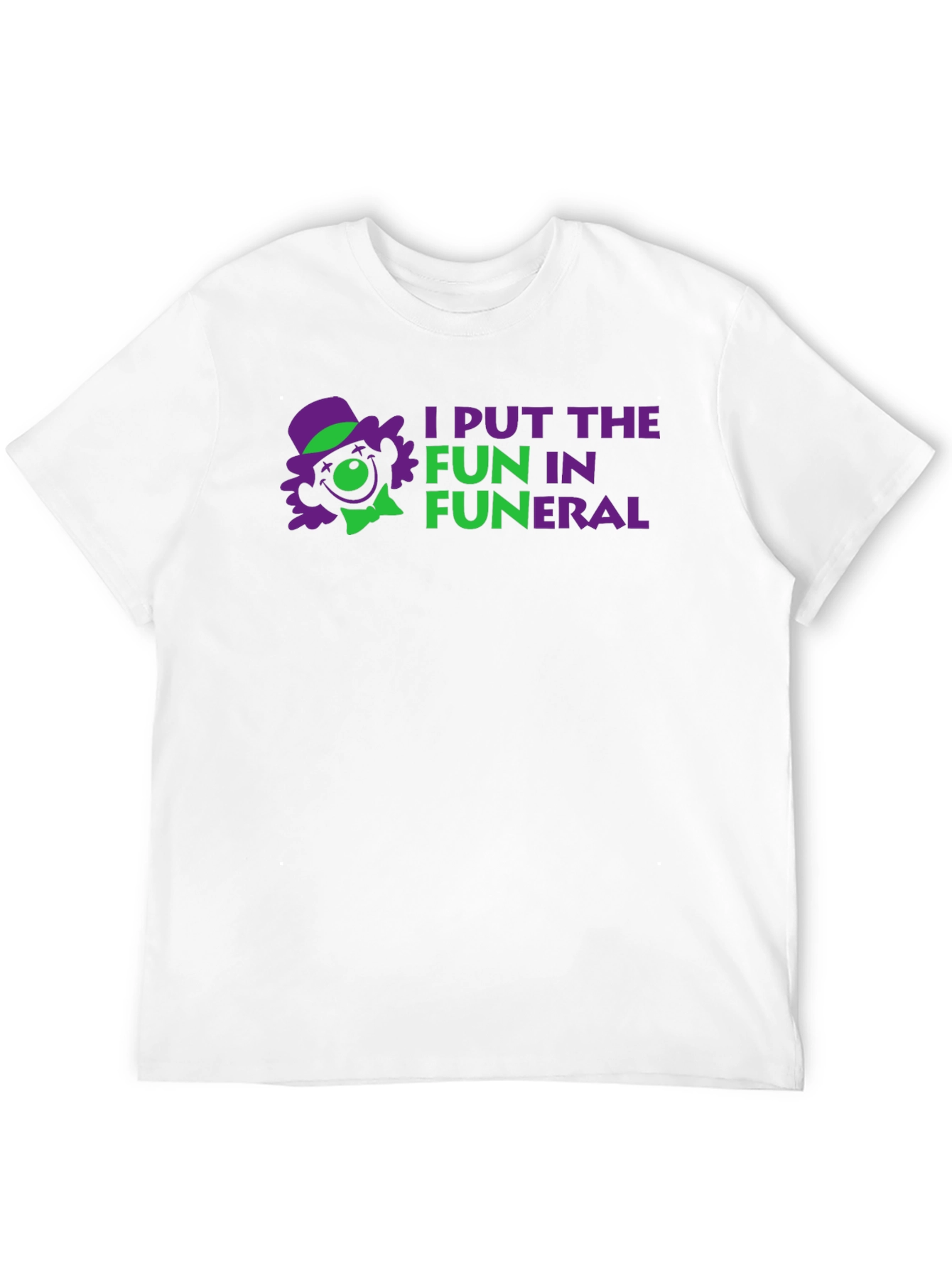 Black I Put the Fun in Funeral Black T-Shirt view 12