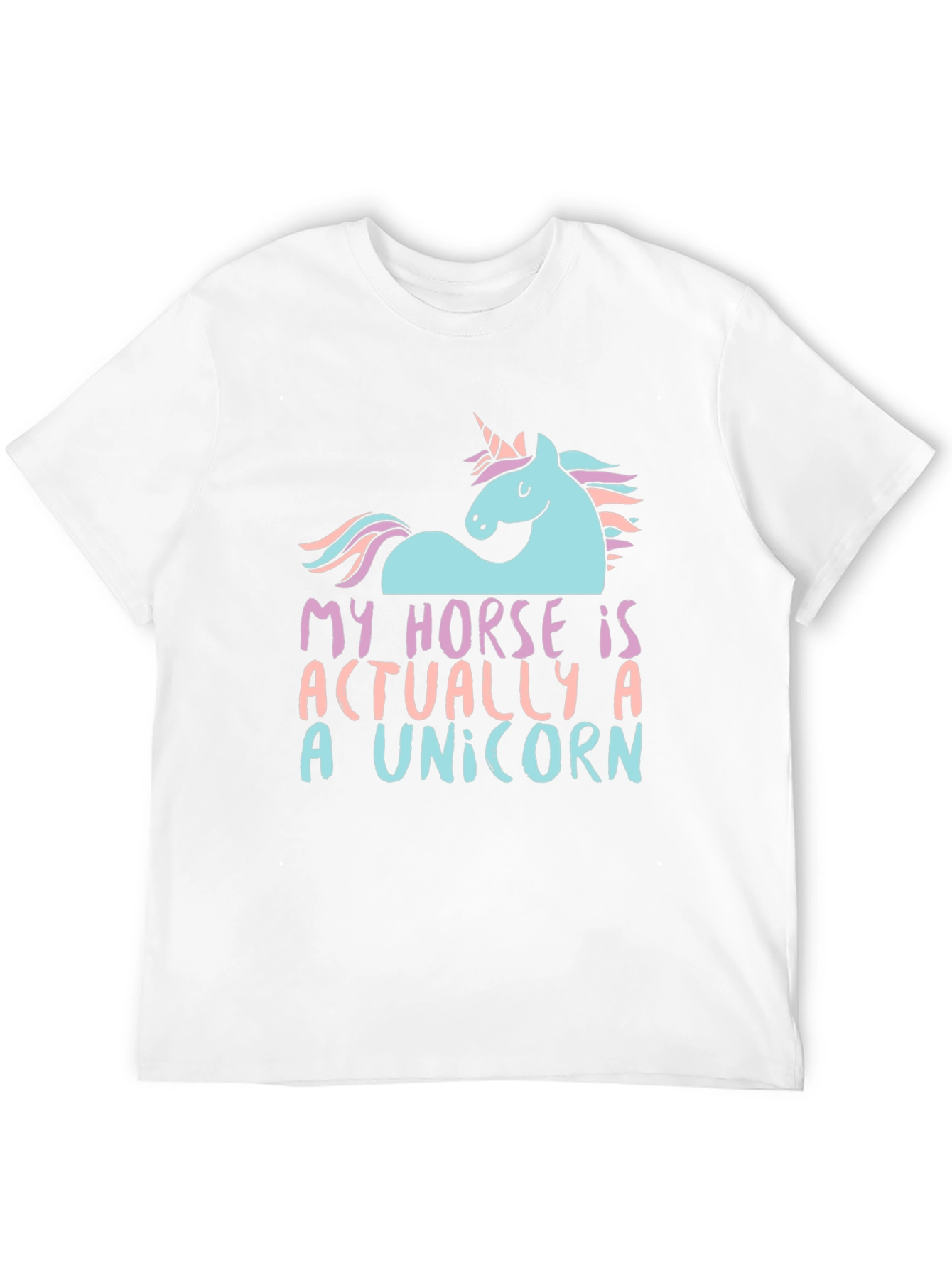 Black Unicorn Horse Graphic T-Shirt - Funny Novelty Tee view 12