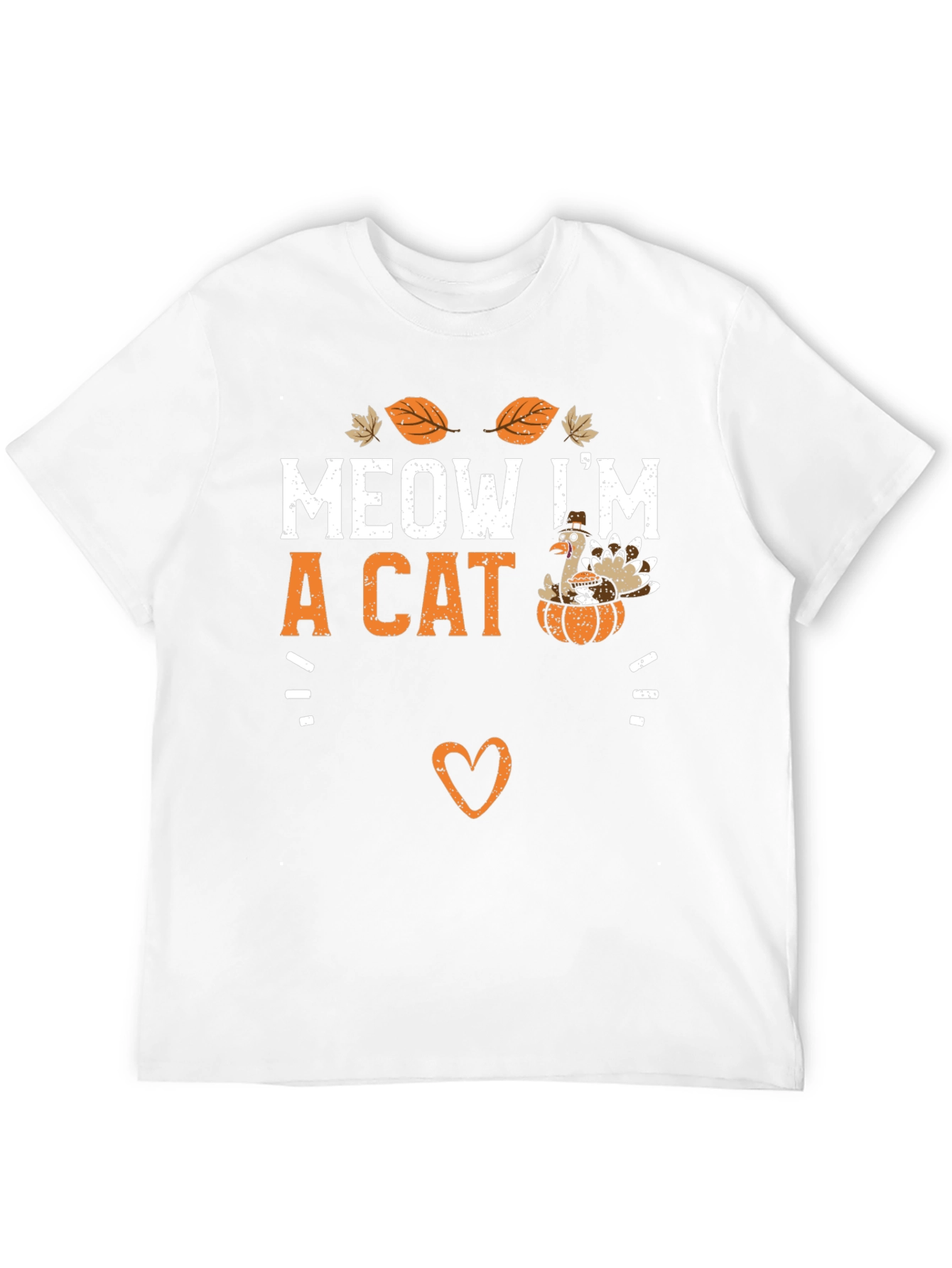 Black Meow I'm a Cat Thanksgiving T-Shirt view 12