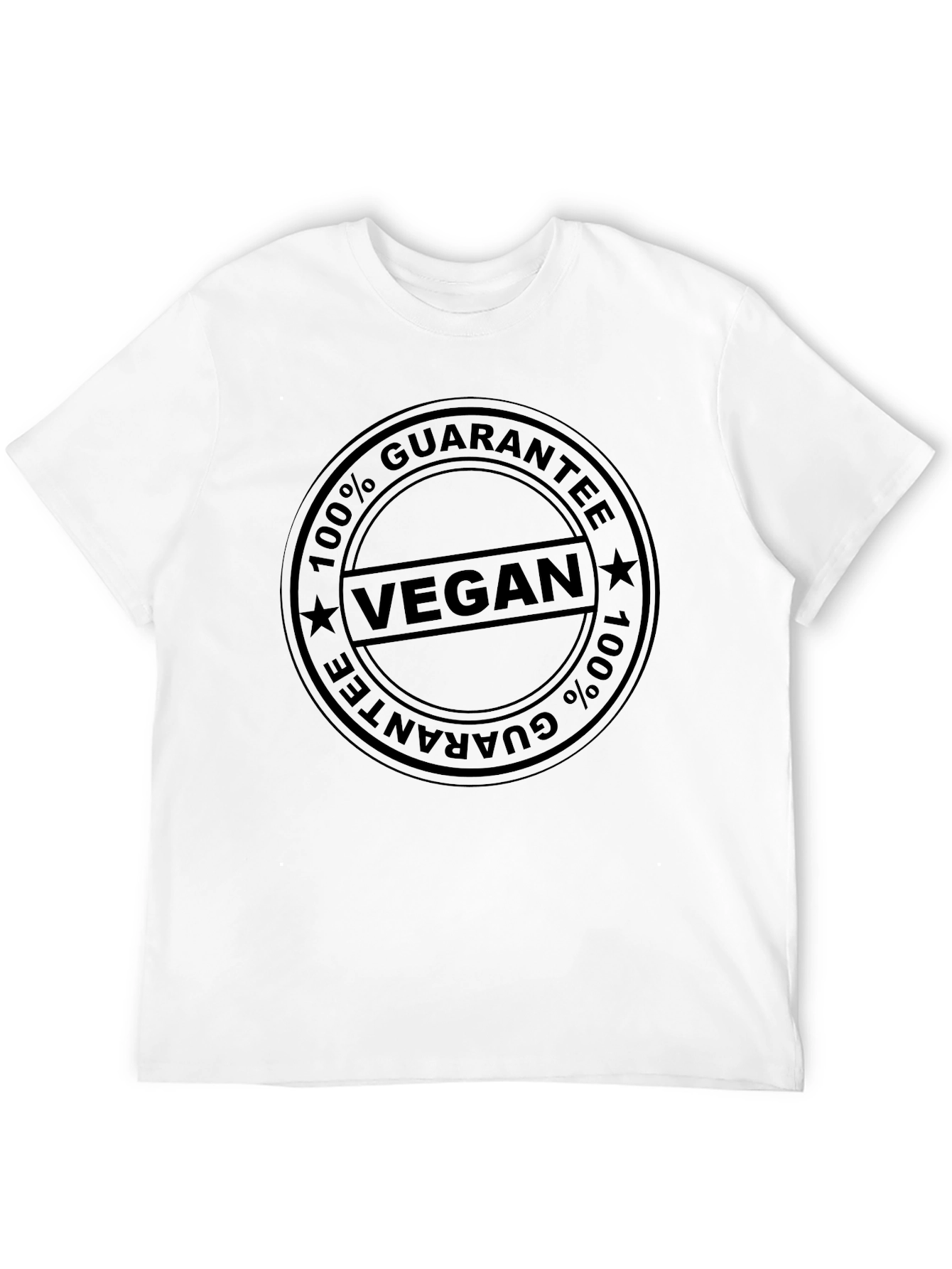 Black Vegan 100% Guarantee T-Shirt - Unisex view 12