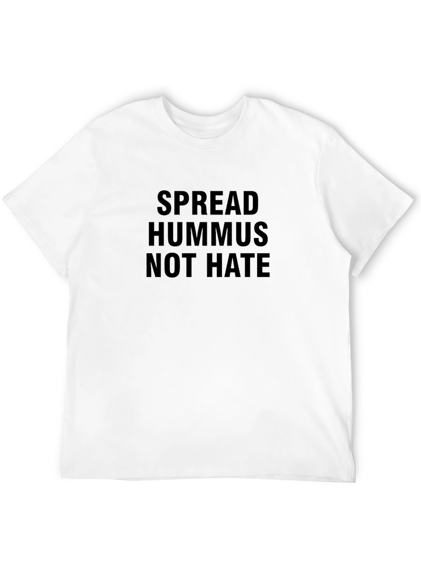 Black Spread Hummus Not Hate Graphic Tee - Black view 12