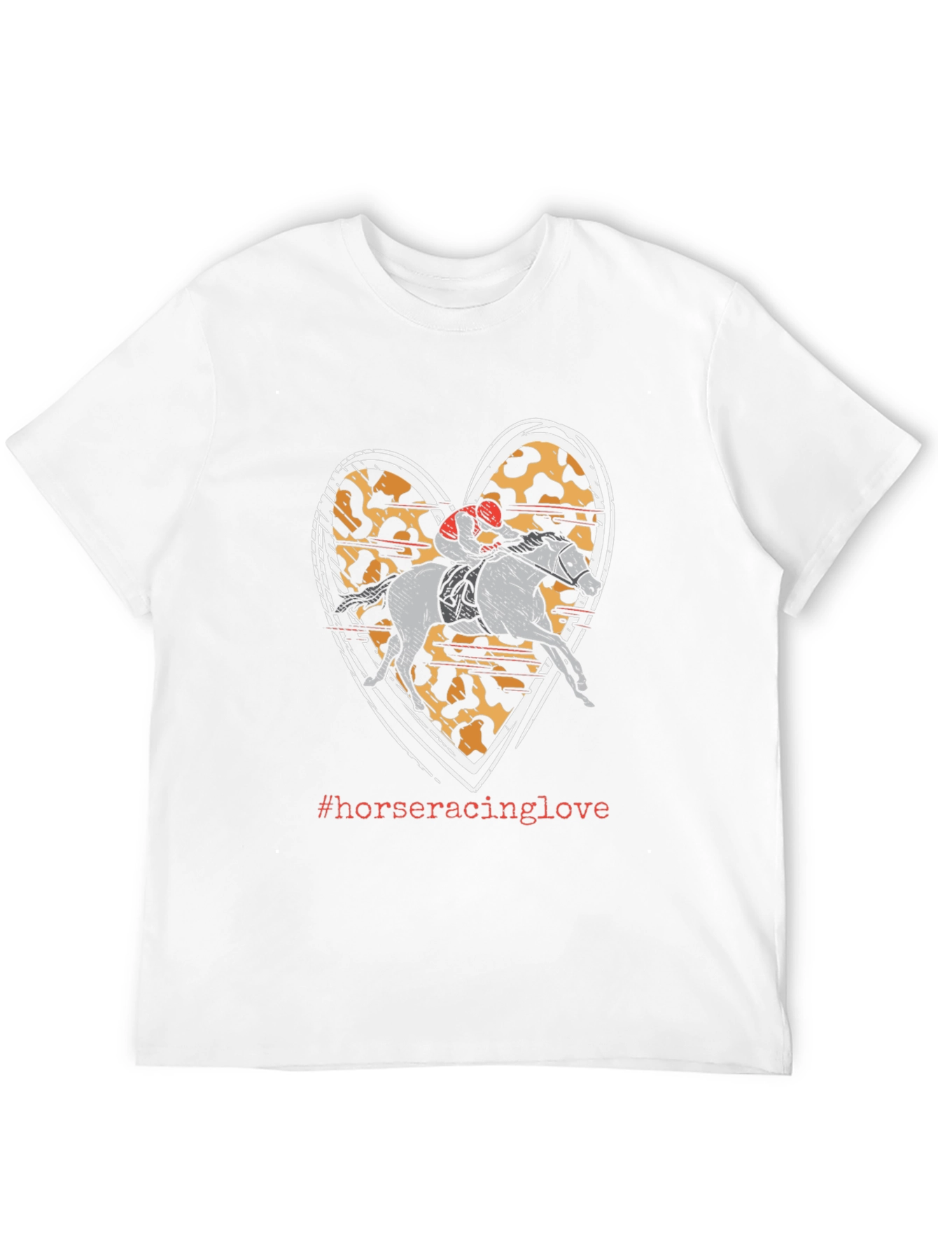 Black Horse Racing Love Heart T-Shirt view 12