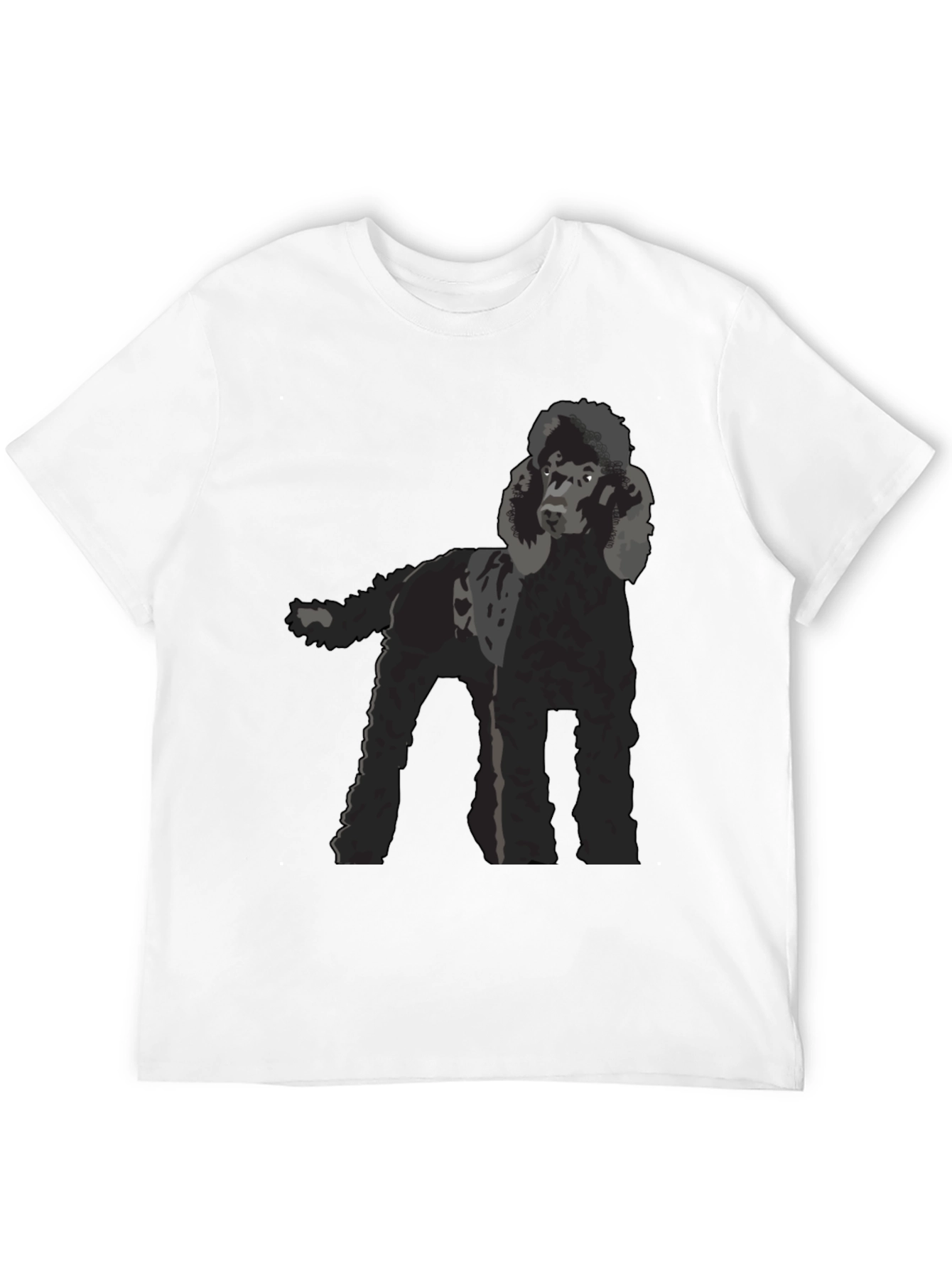 Black Poodle Graphic T-Shirt - Black Dog Lover Tee view 12