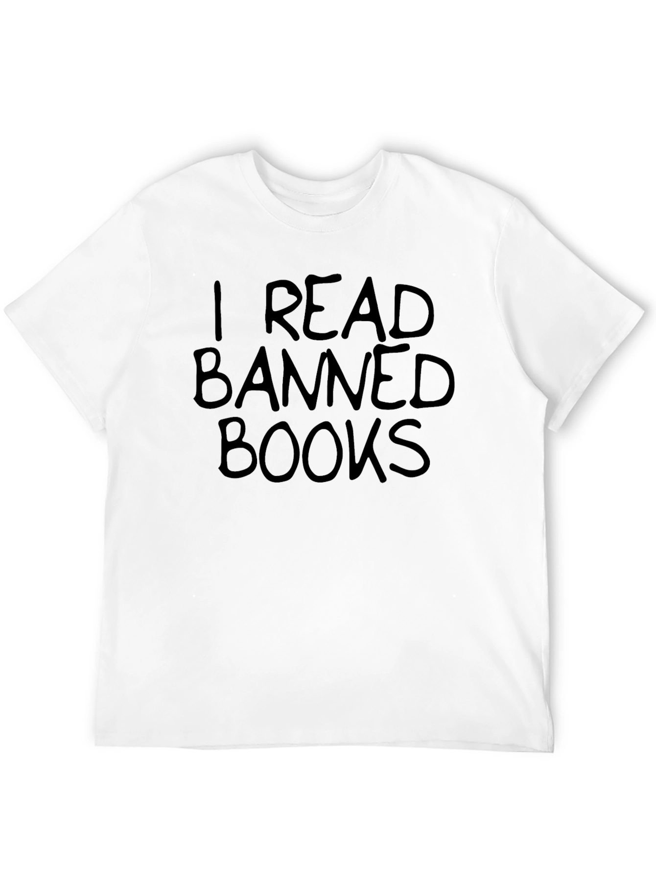 Black I Read Banned Books T-Shirt view 12