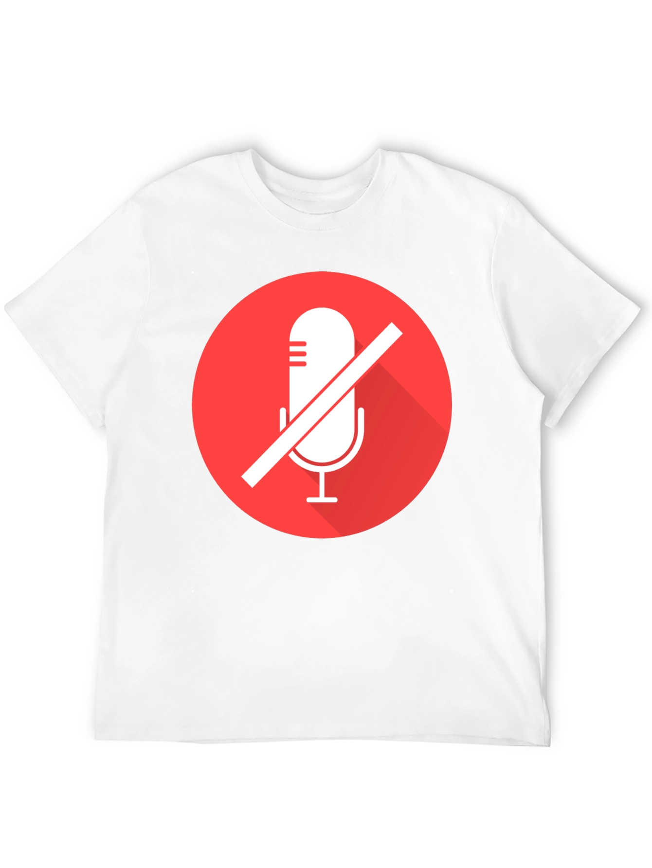 Black Mute Microphone Graphic Tee - Black view 12
