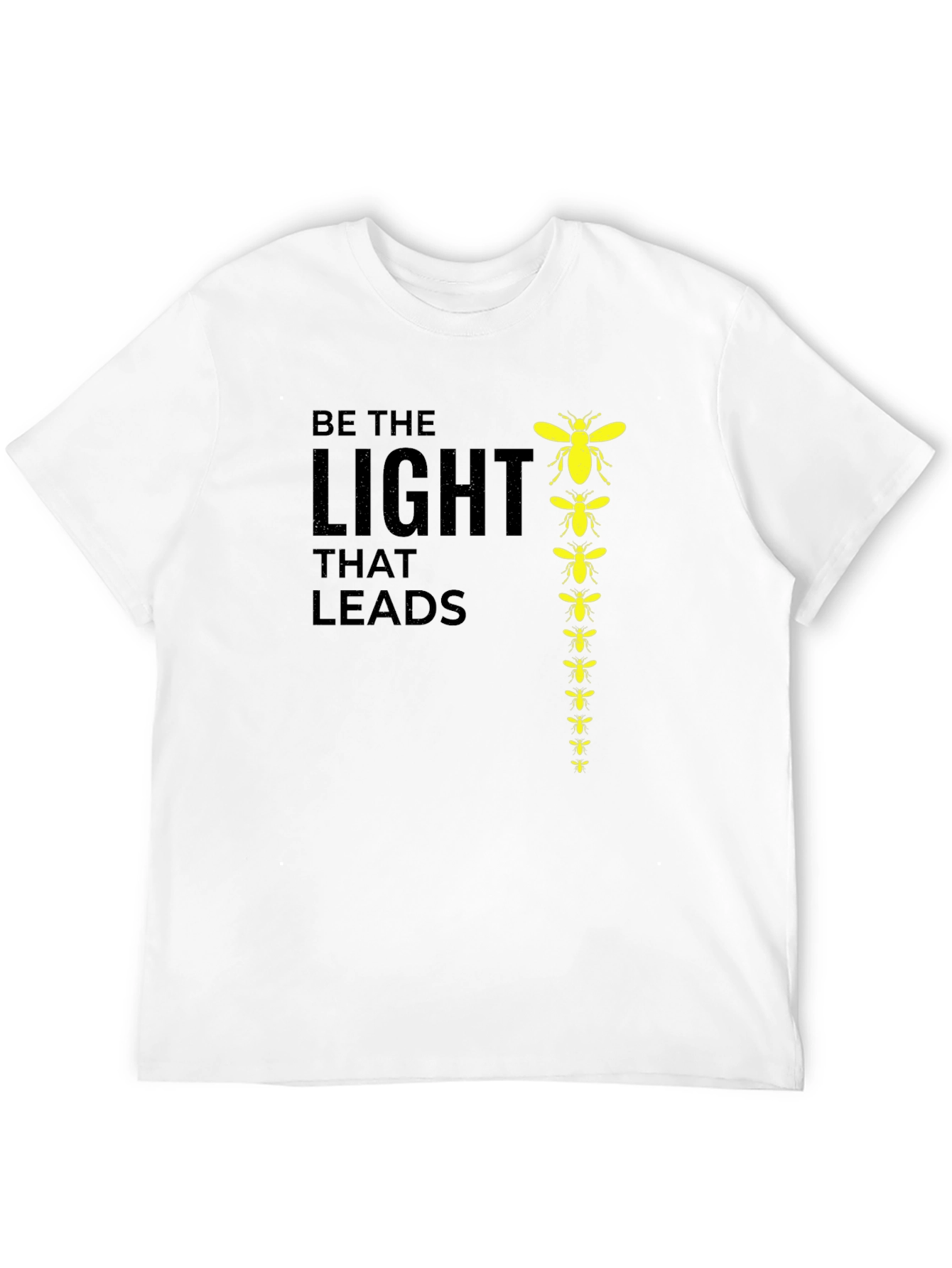 Black Be The Light That Leads Graphic Tee view 12