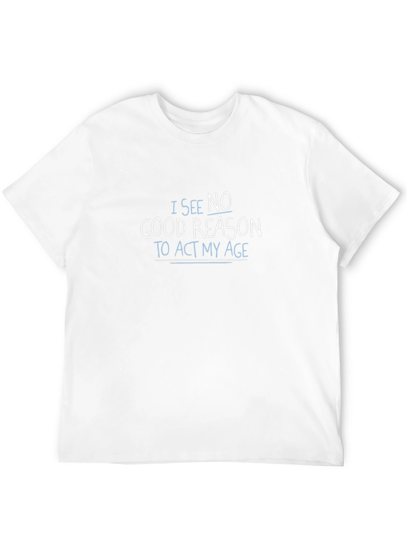 Black Humorous "Act My Age" Black T-Shirt view 12