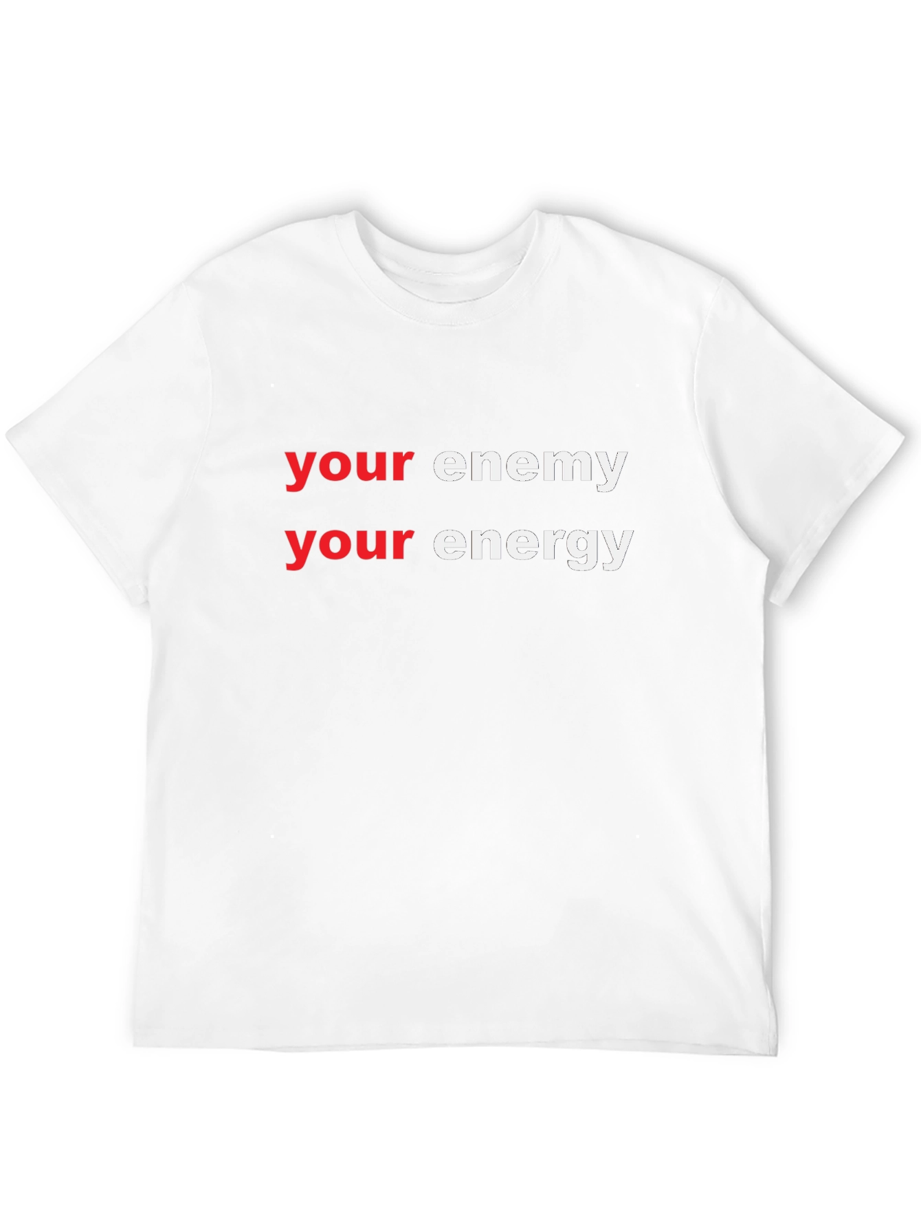 Black Your Enemy Your Energy Graphic Tee view 12