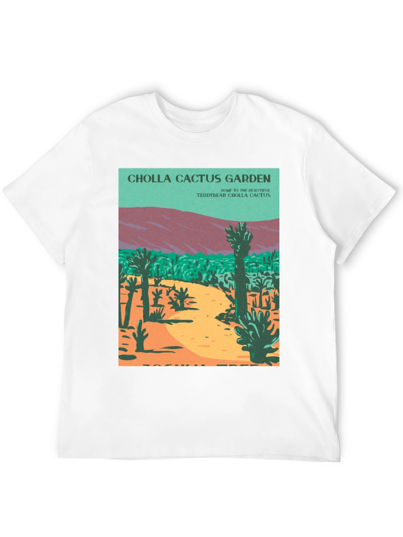 Black Cholla Cactus Garden Graphic Tee view 12