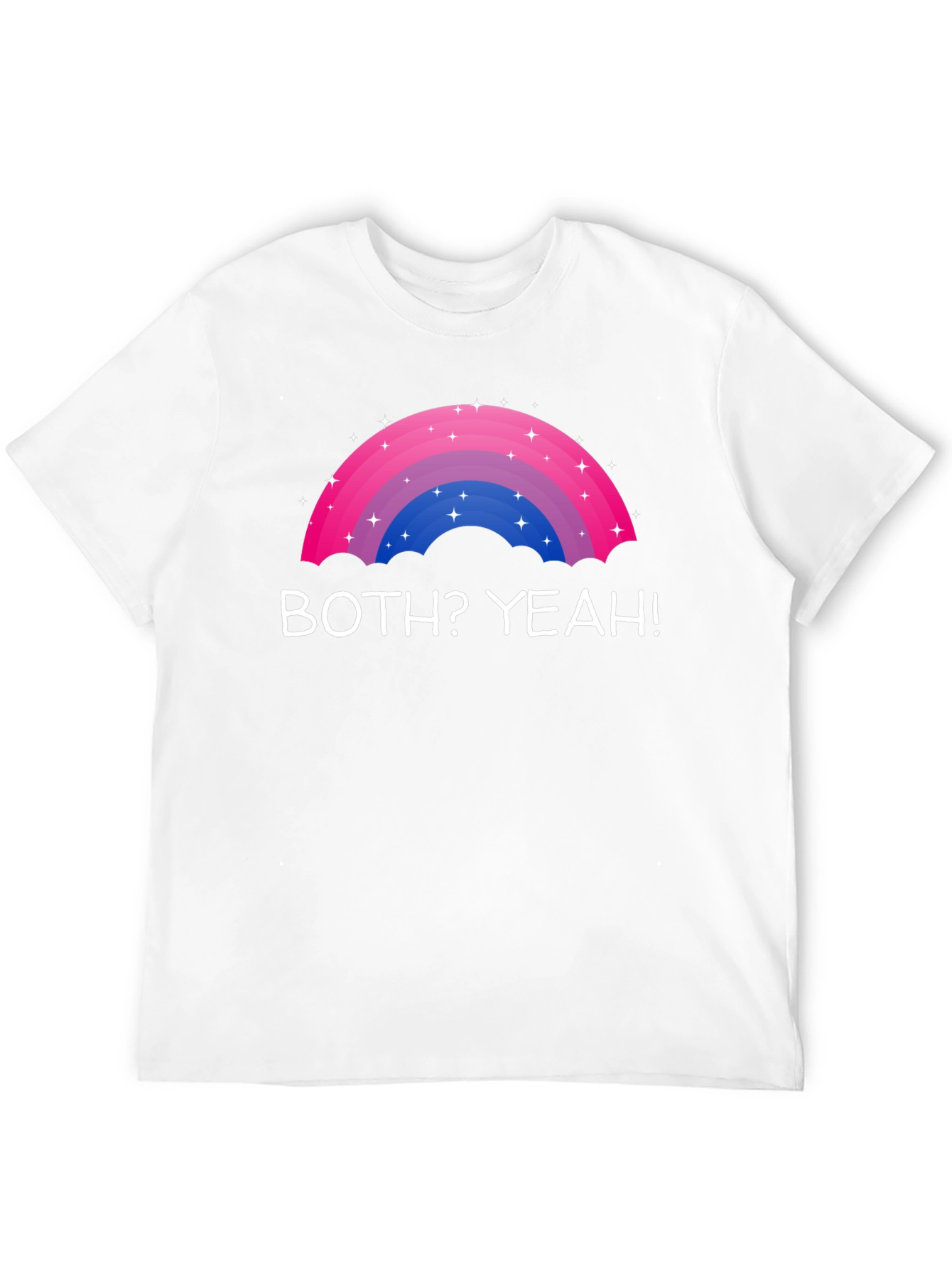 Black Bisexual Pride Rainbow T-Shirt - Both? Yeah! view 12