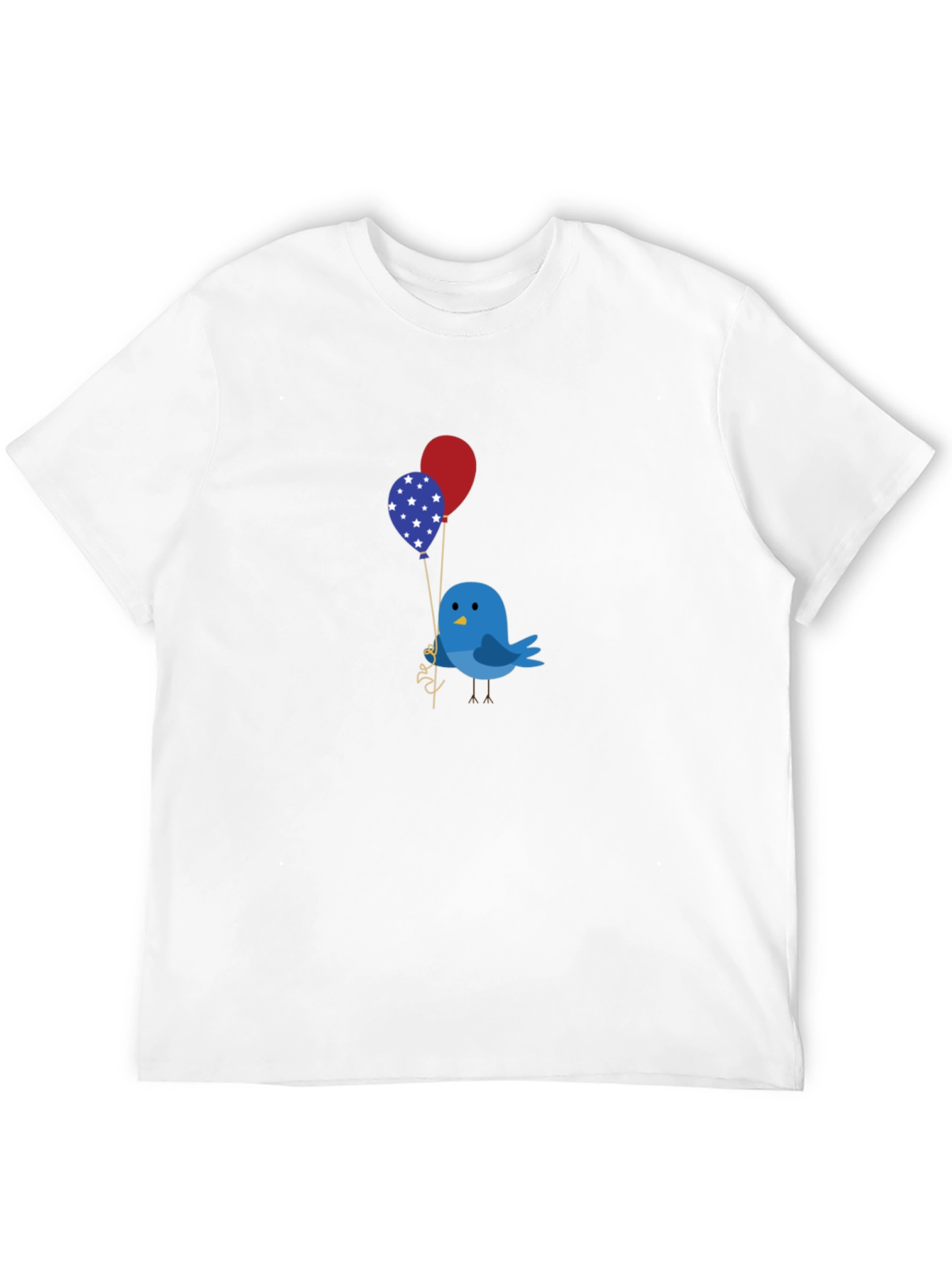 Black Bird with Balloons Graphic Tee view 12