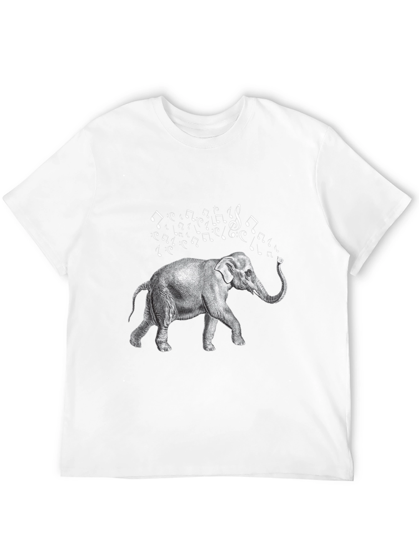 Black Musical Elephant Black T-Shirt view 12