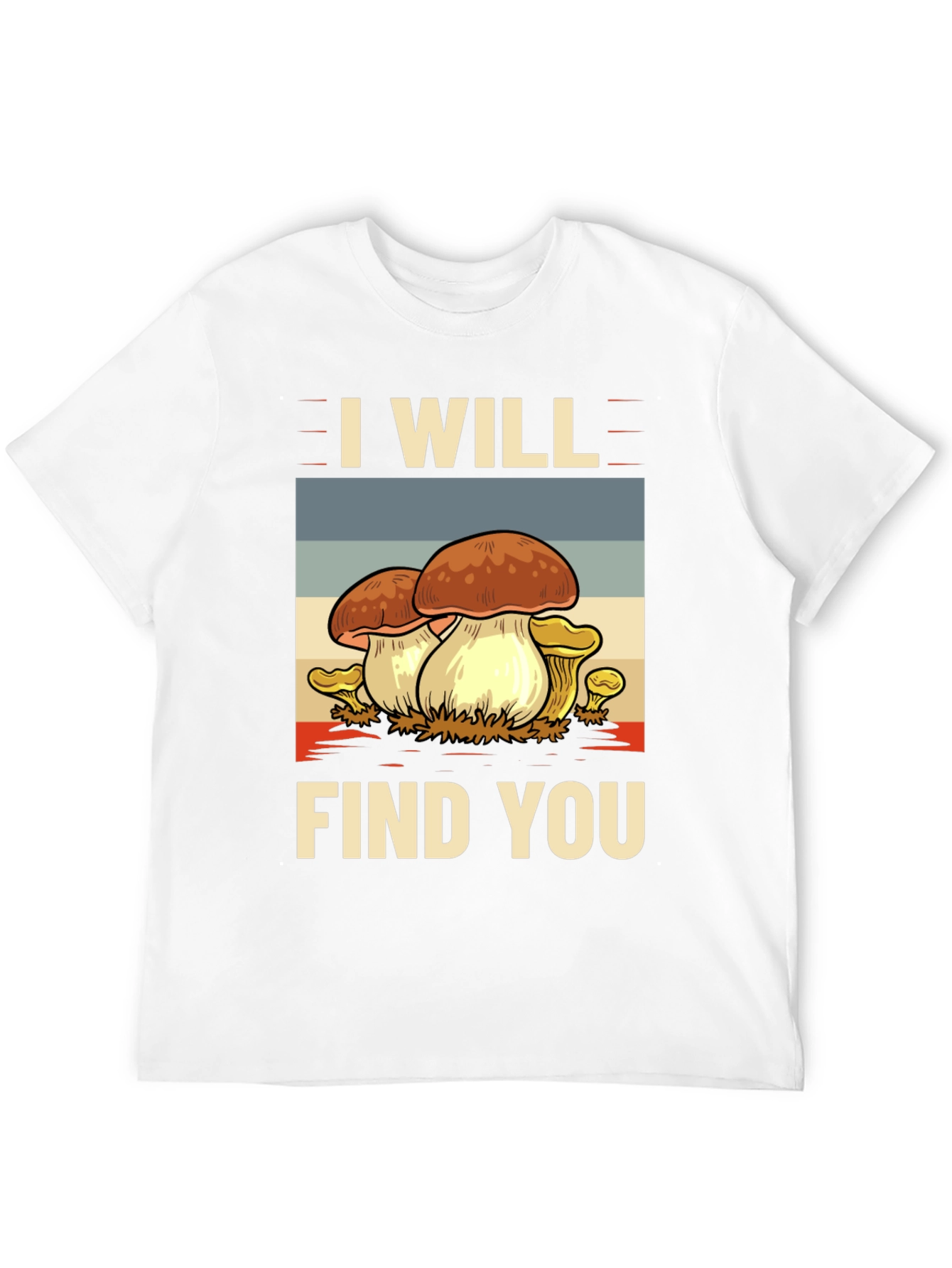 Black Mushroom Hunter T-Shirt - I Will Find You view 12