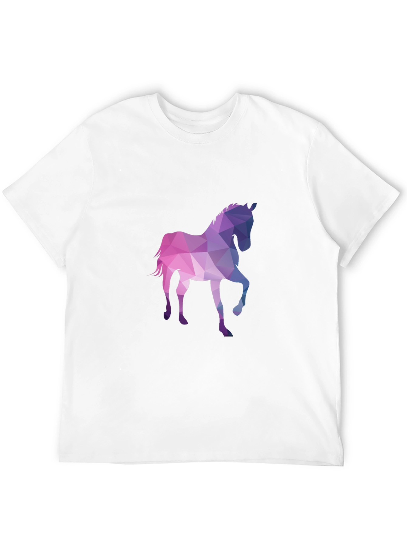 Black Geometric Horse Graphic Tee view 12