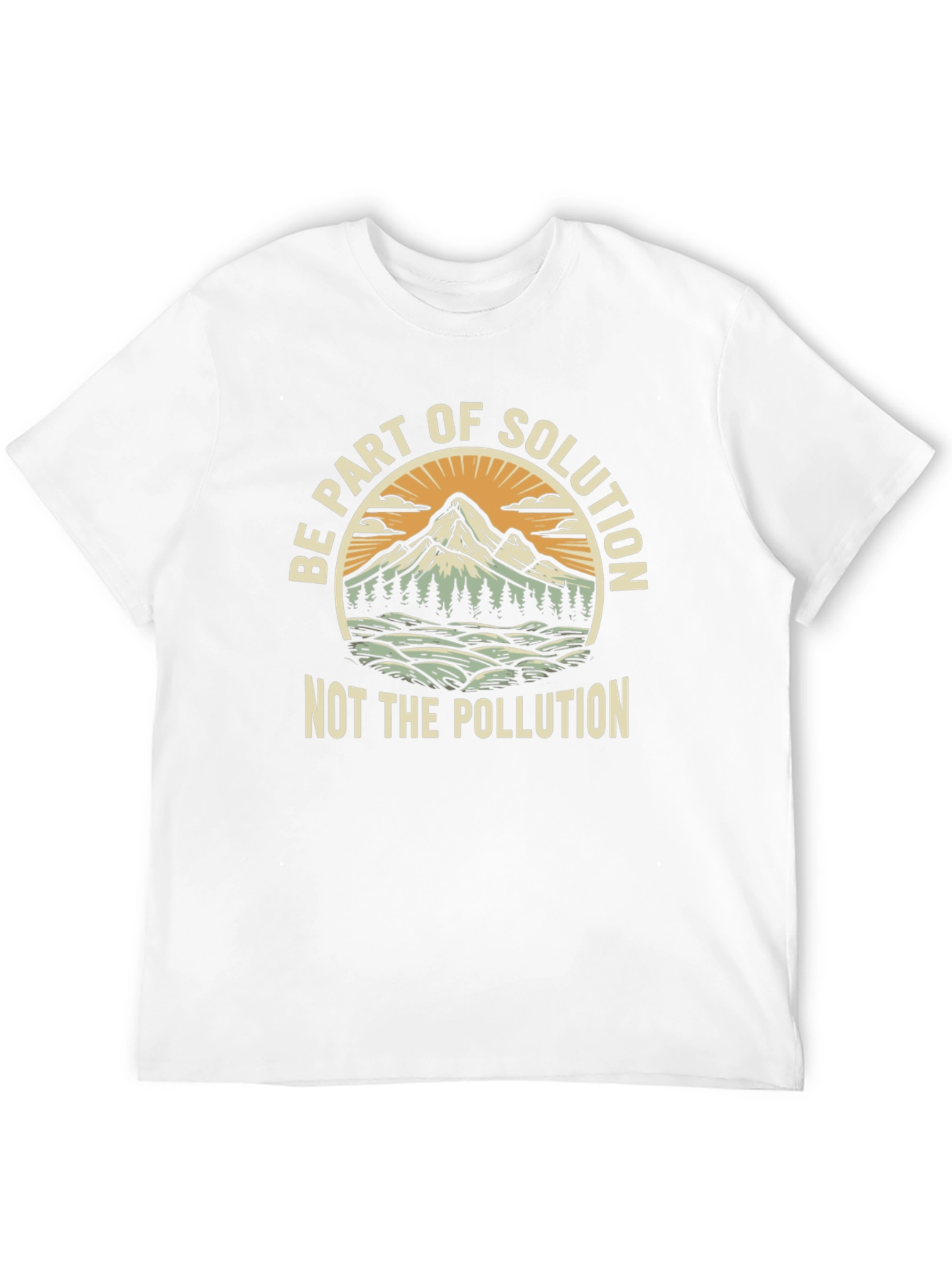 Eco-Friendly "Be Part of Solution" Graphic Tee - 12