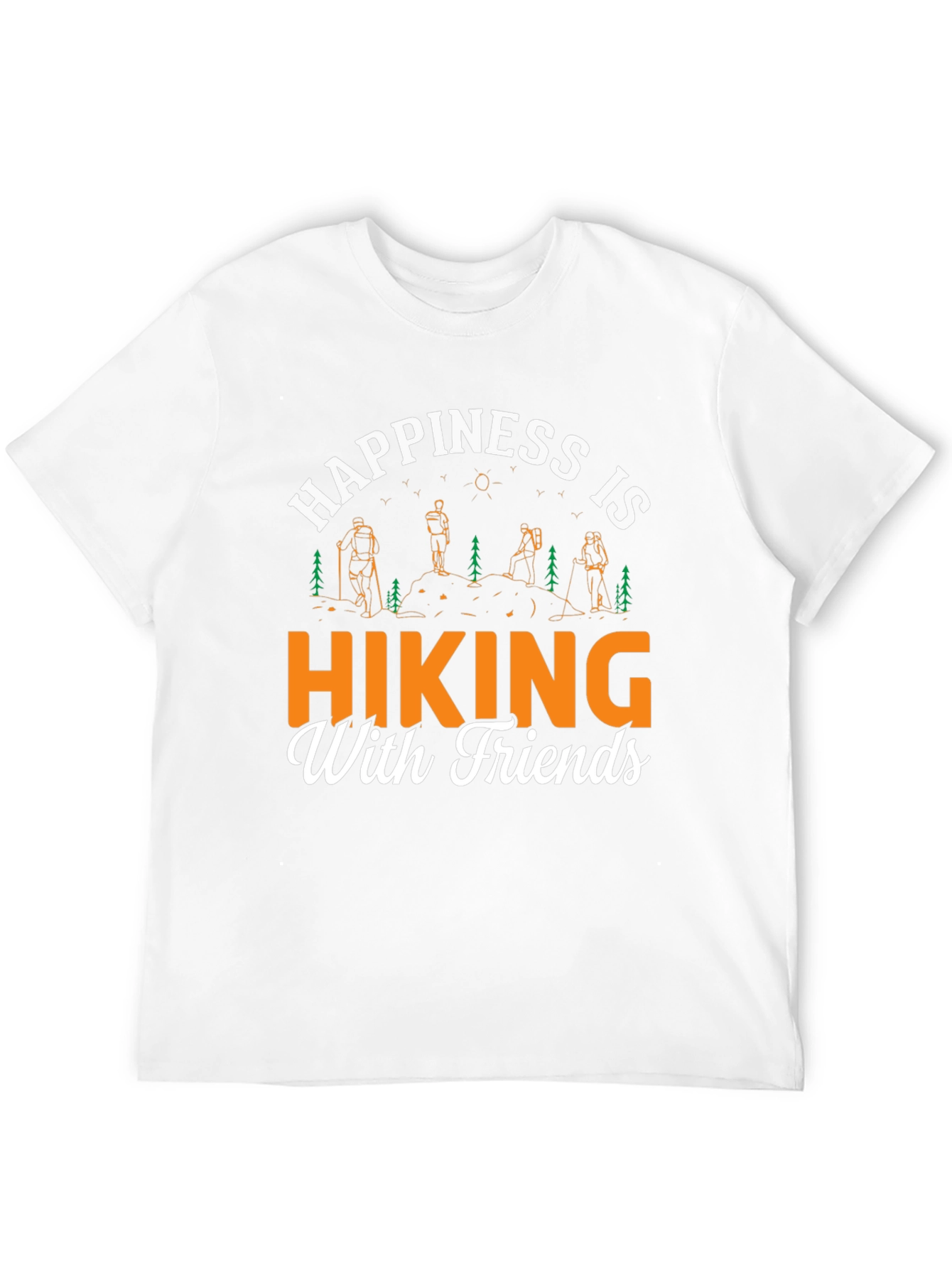 Black Hiking with Friends Graphic Tee view 12