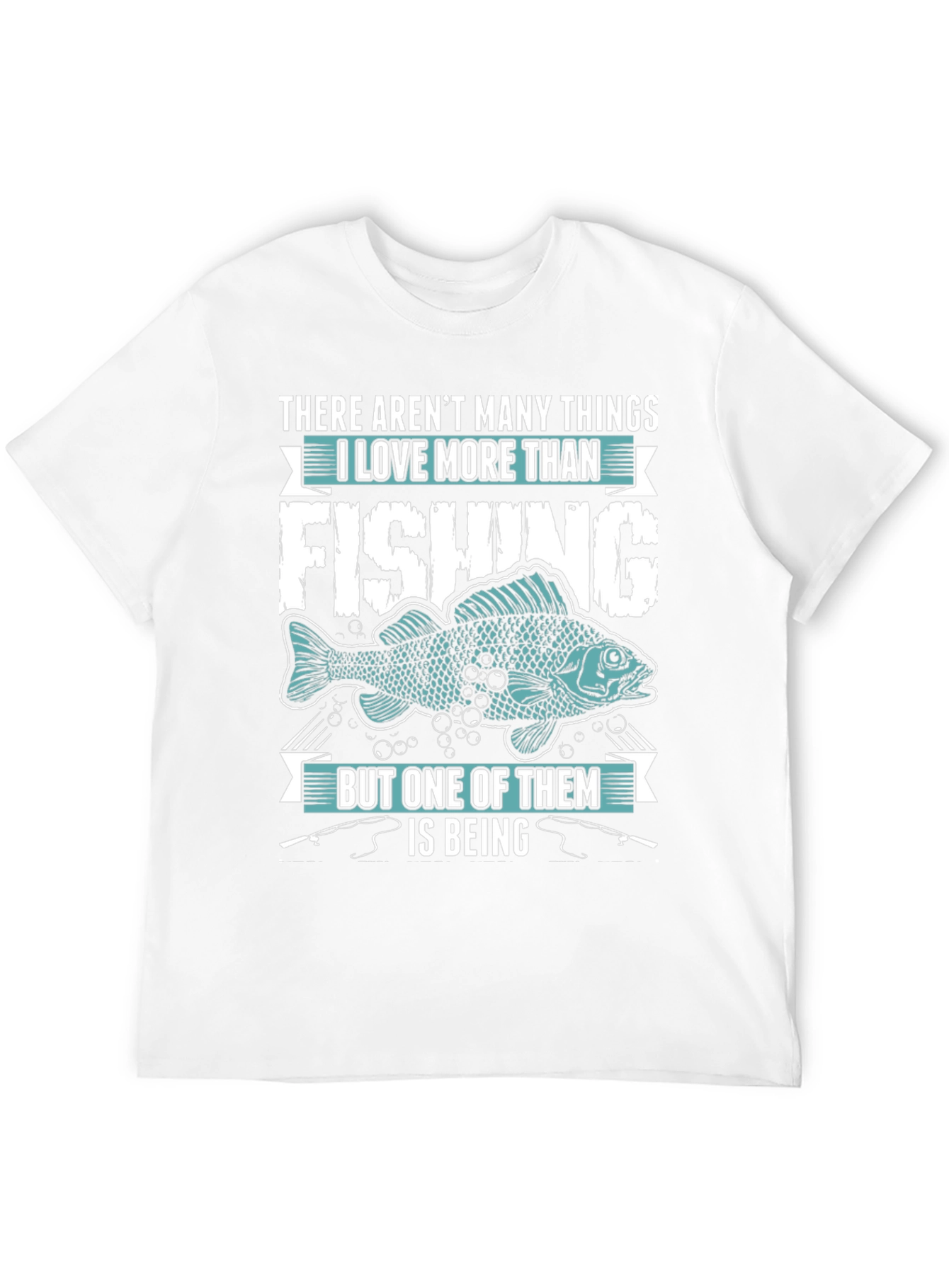 Black Fishing Lover T-Shirt - Many Things I Love view 12