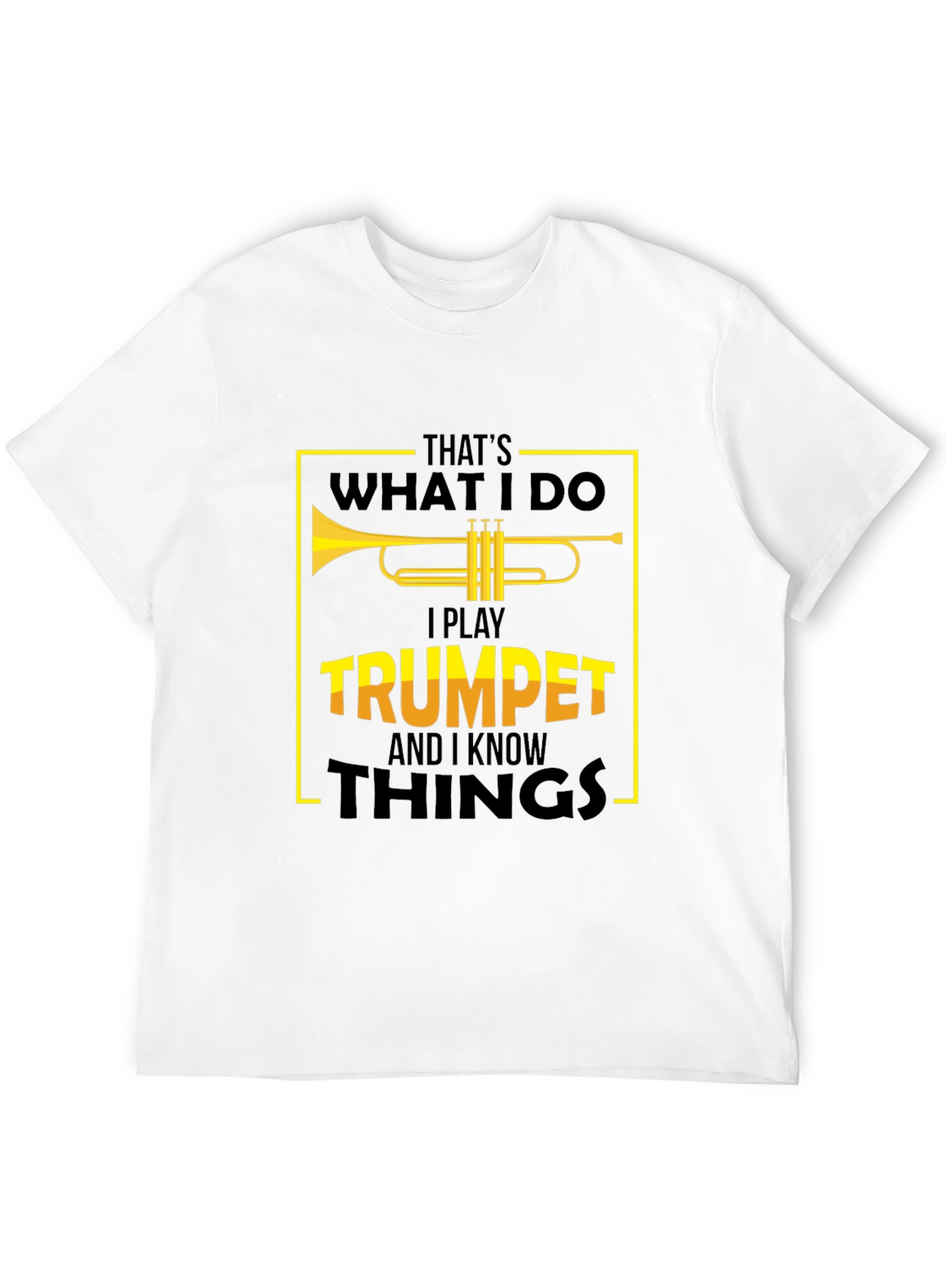 Black Trumpet Player T-Shirt - That's What I Do! view 12