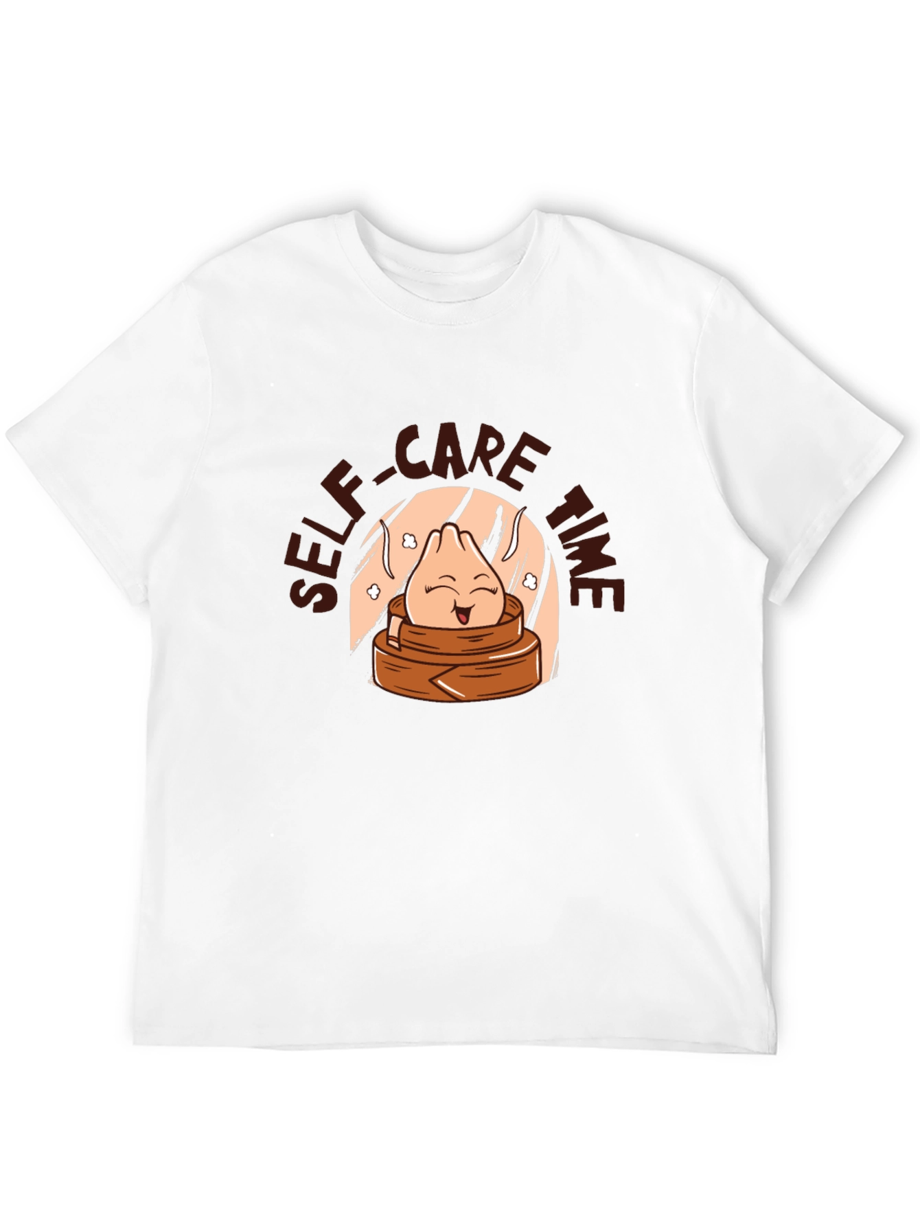 Black Self-Care Time Dumpling T-Shirt view 12