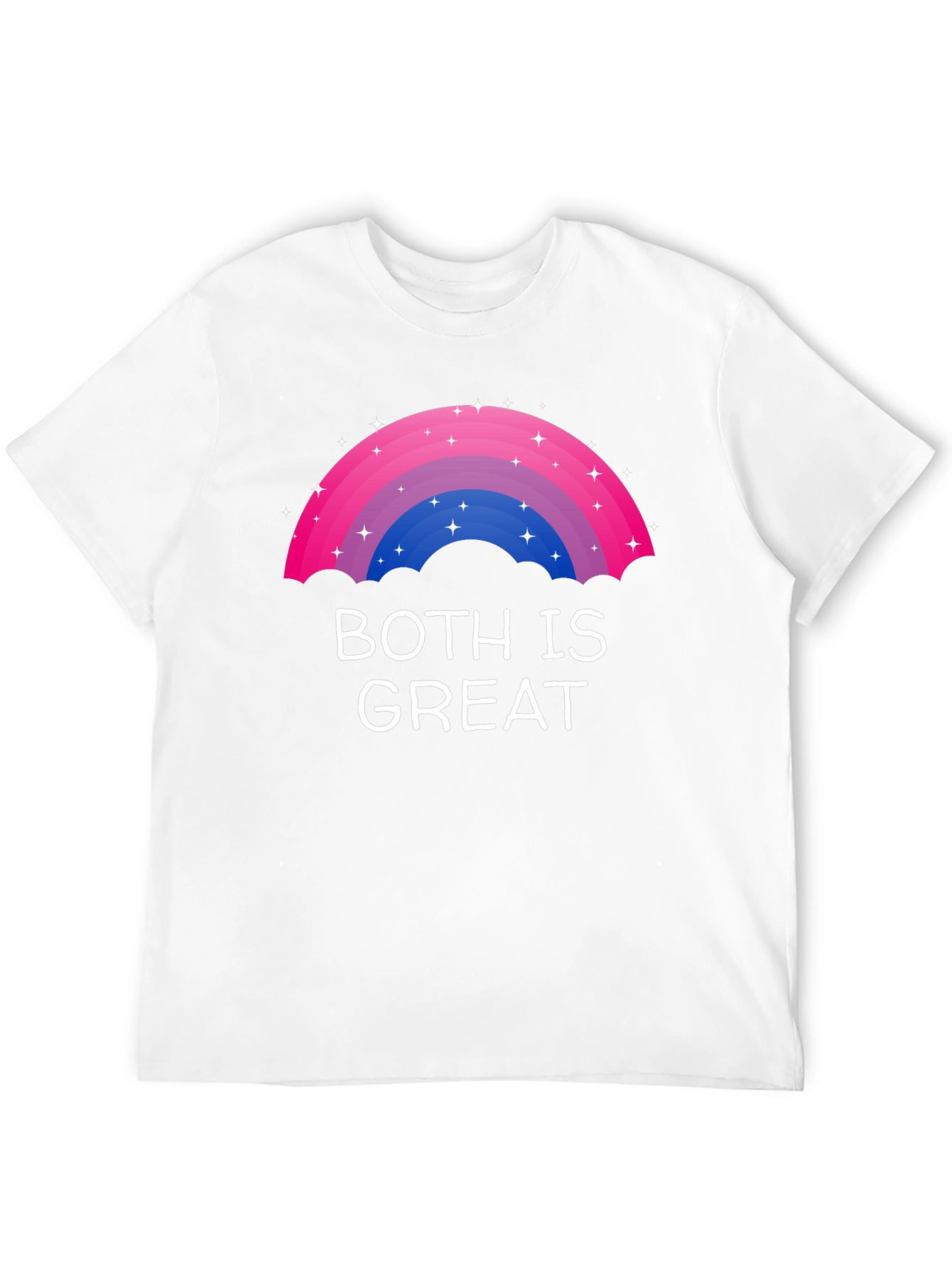 Black Bisexual Pride Rainbow T-Shirt - Both Is Great view 12