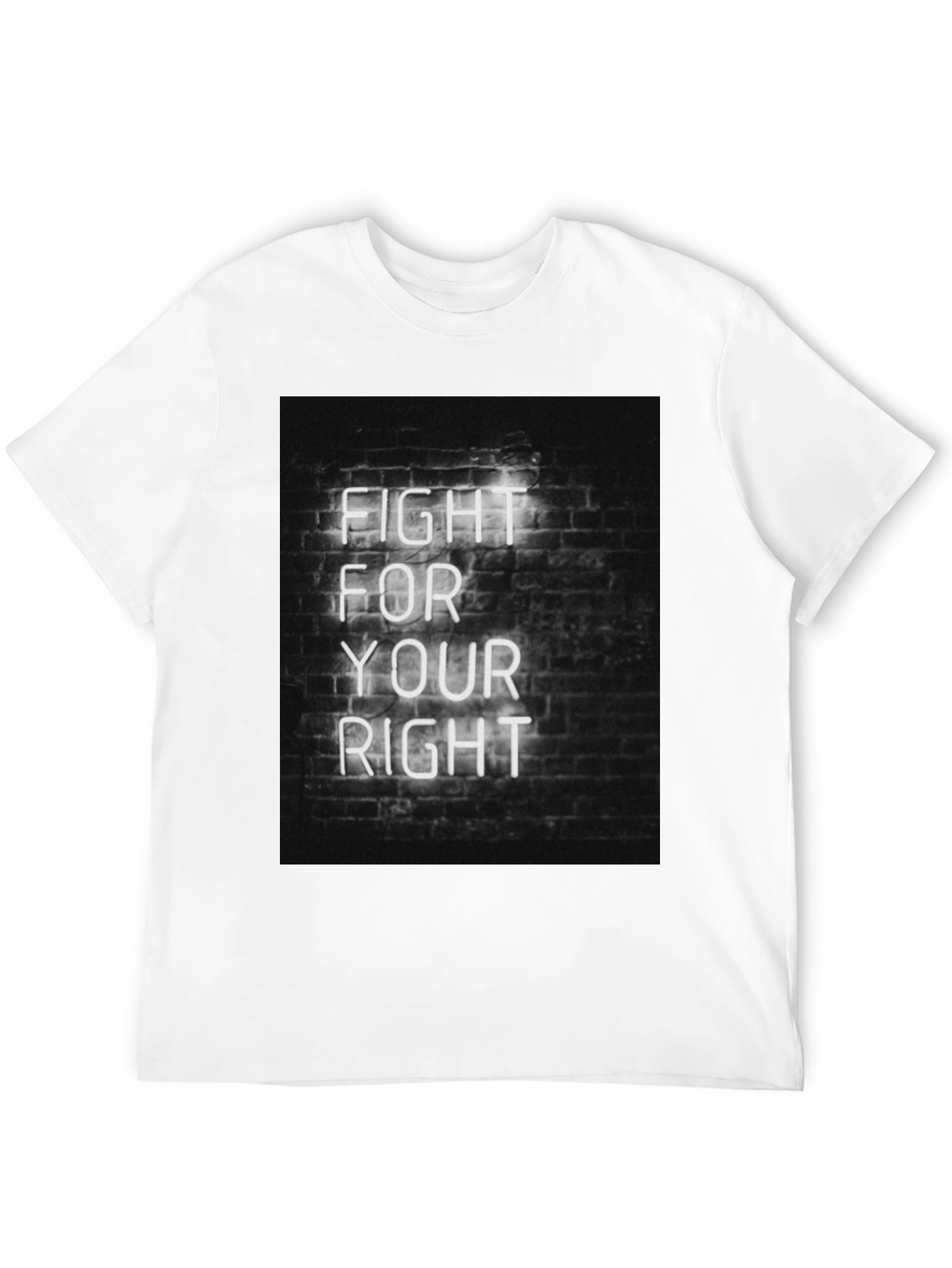 Black Fight For Your Right Tee view 12