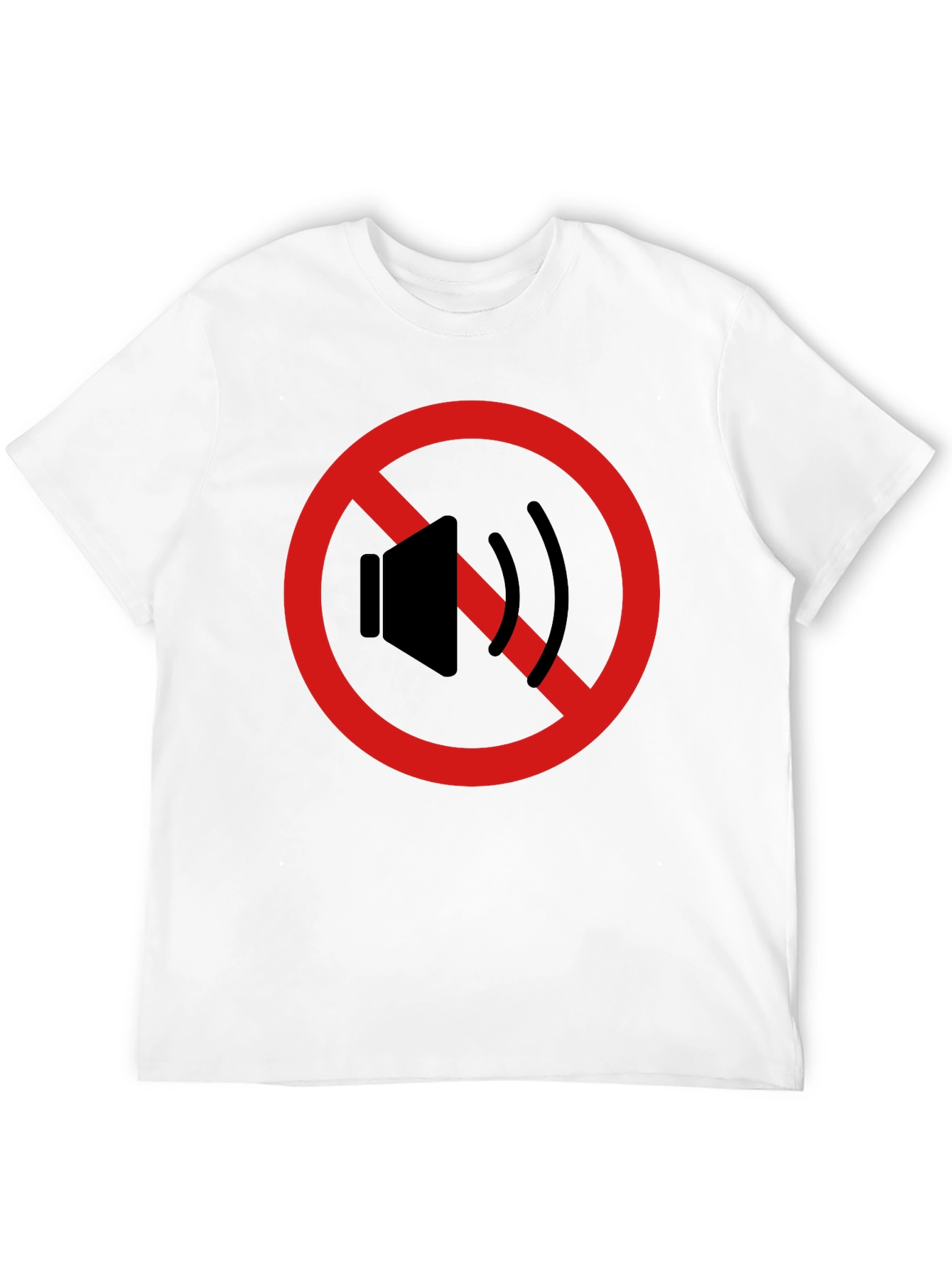 Black Silence Please T-Shirt - Anti-Noise Graphic Tee view 12