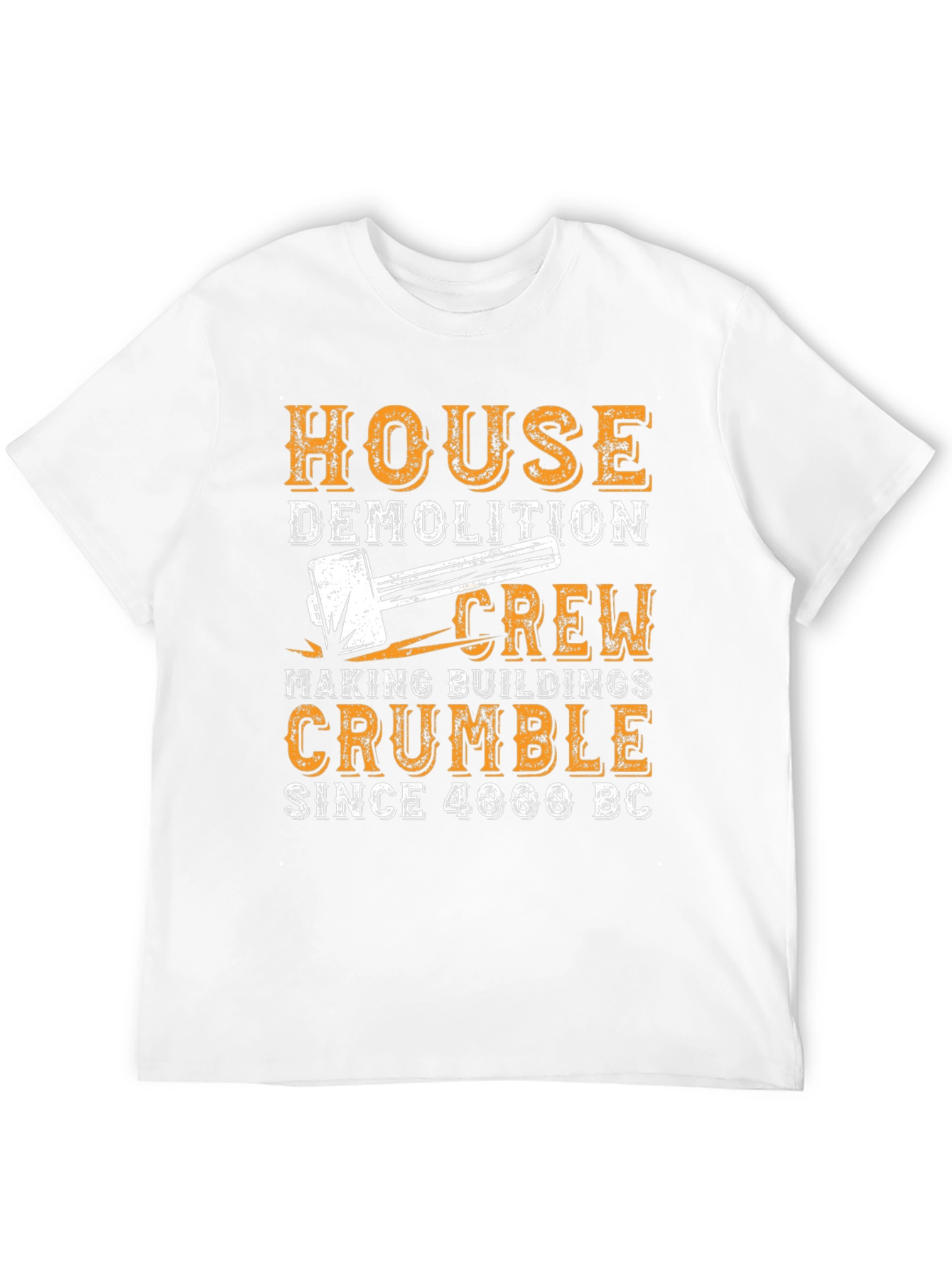 Black House Demolition Crew T-Shirt - Funny Construction Tee view 12