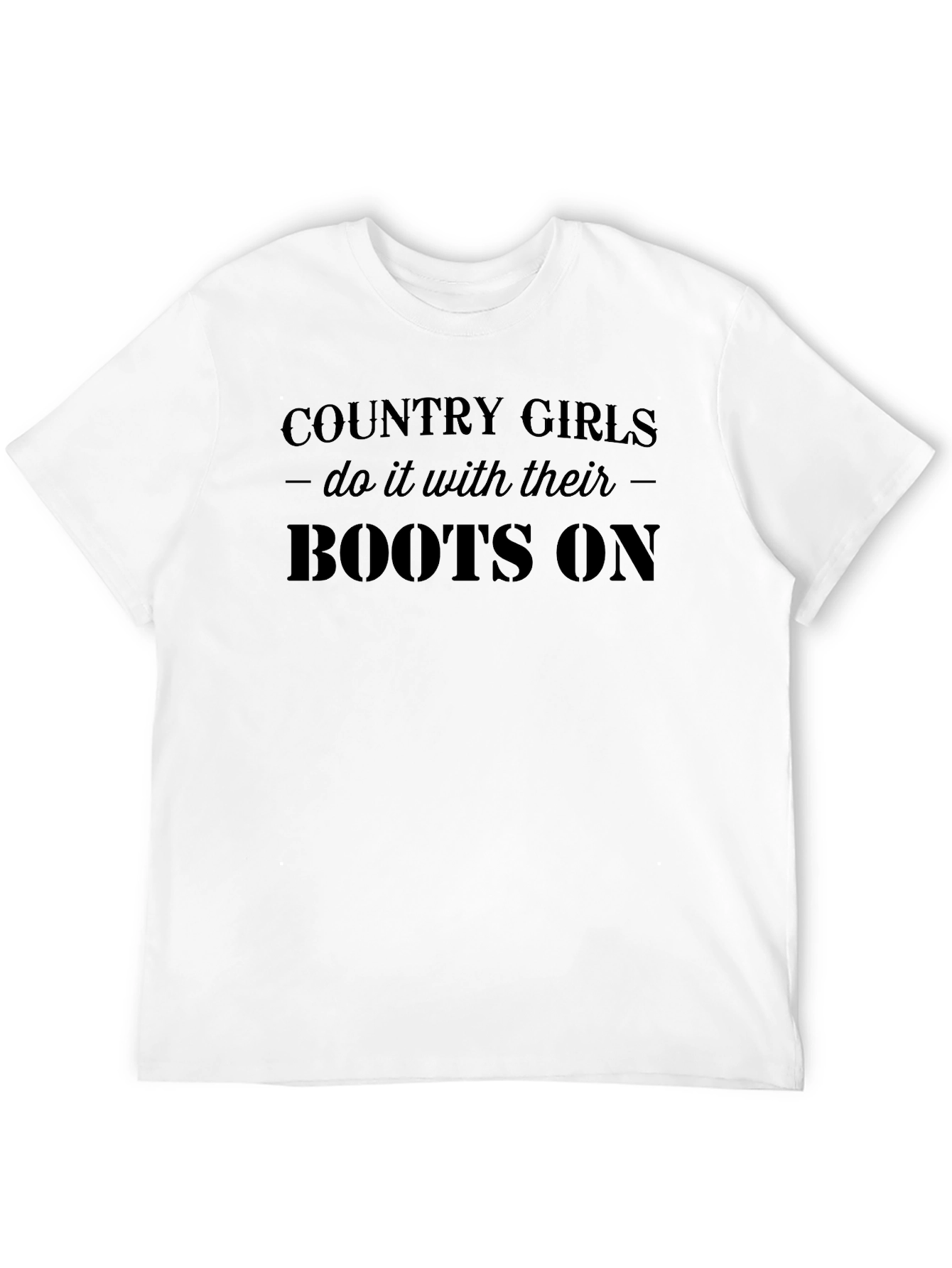 Country Girls Boots On Graphic T-Shirt - 12