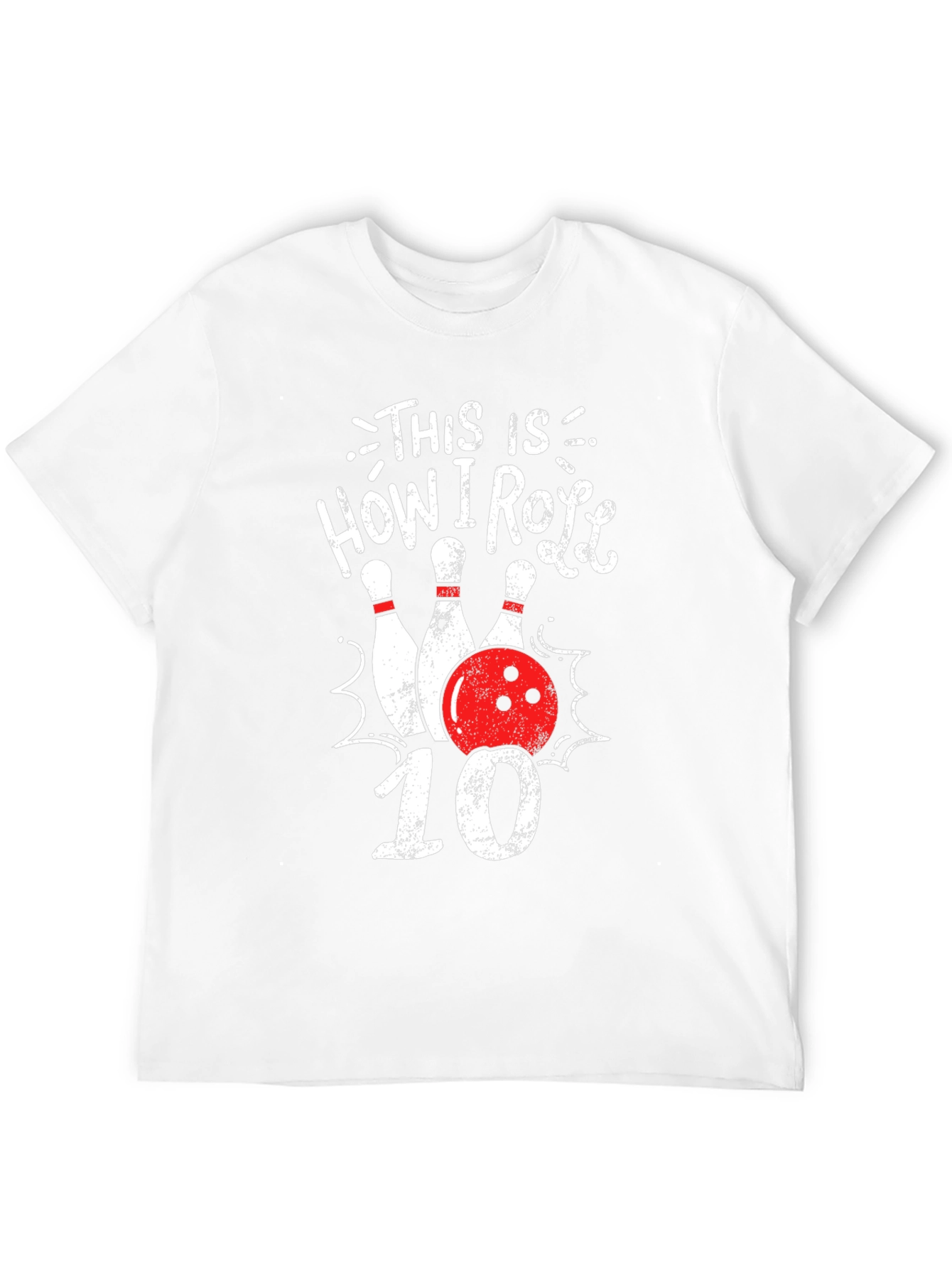 Black How I Roll Bowling T-Shirt view 12