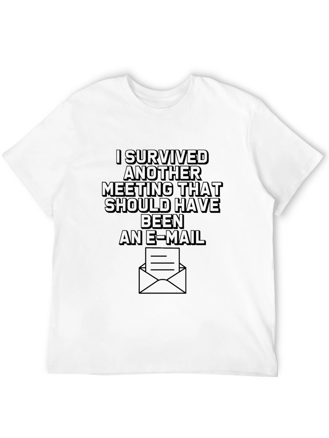 Black I Survived Another Meeting T-Shirt - Black view 12