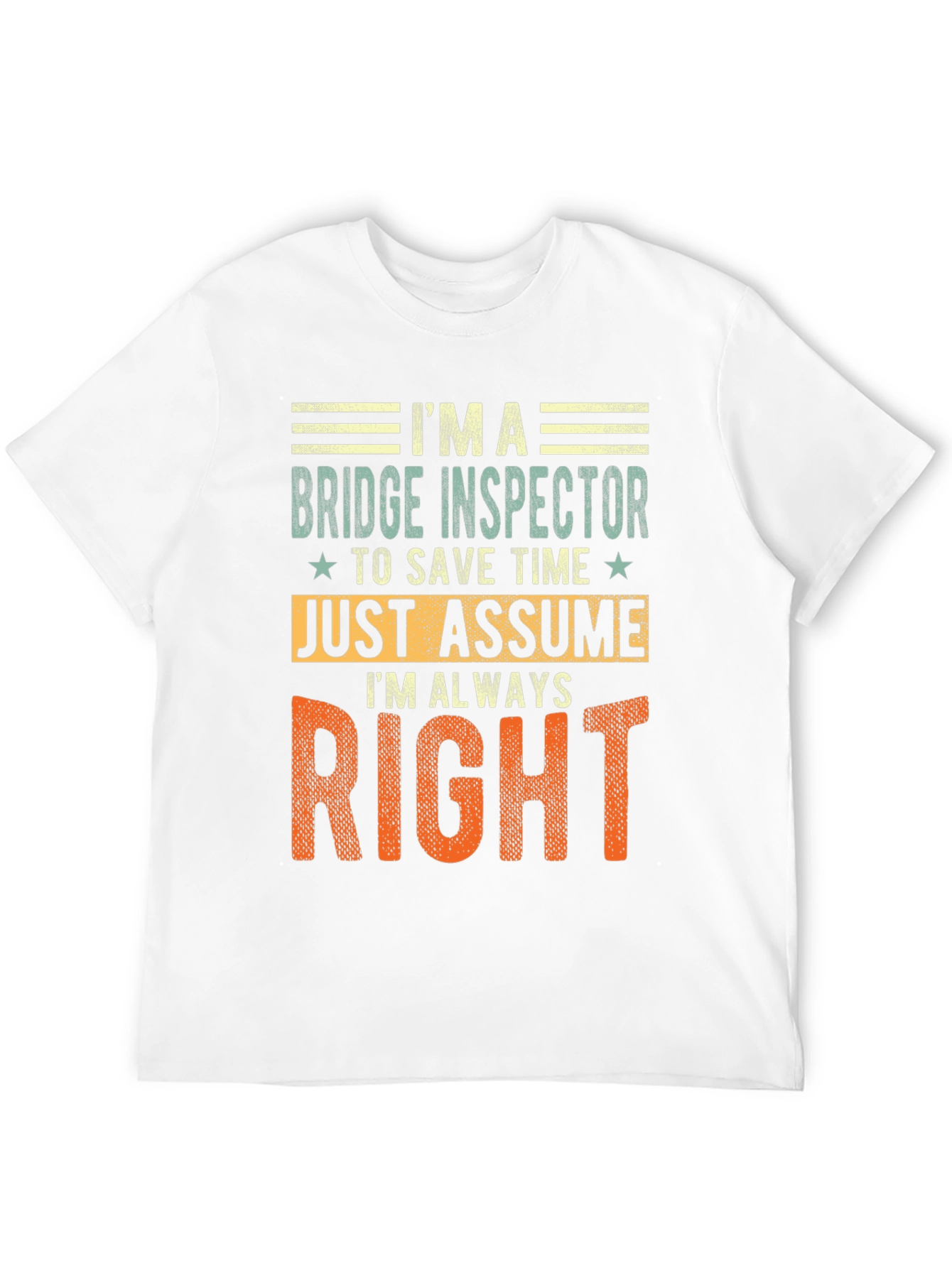 Black Bridge Inspector Always Right Graphic Tee view 12